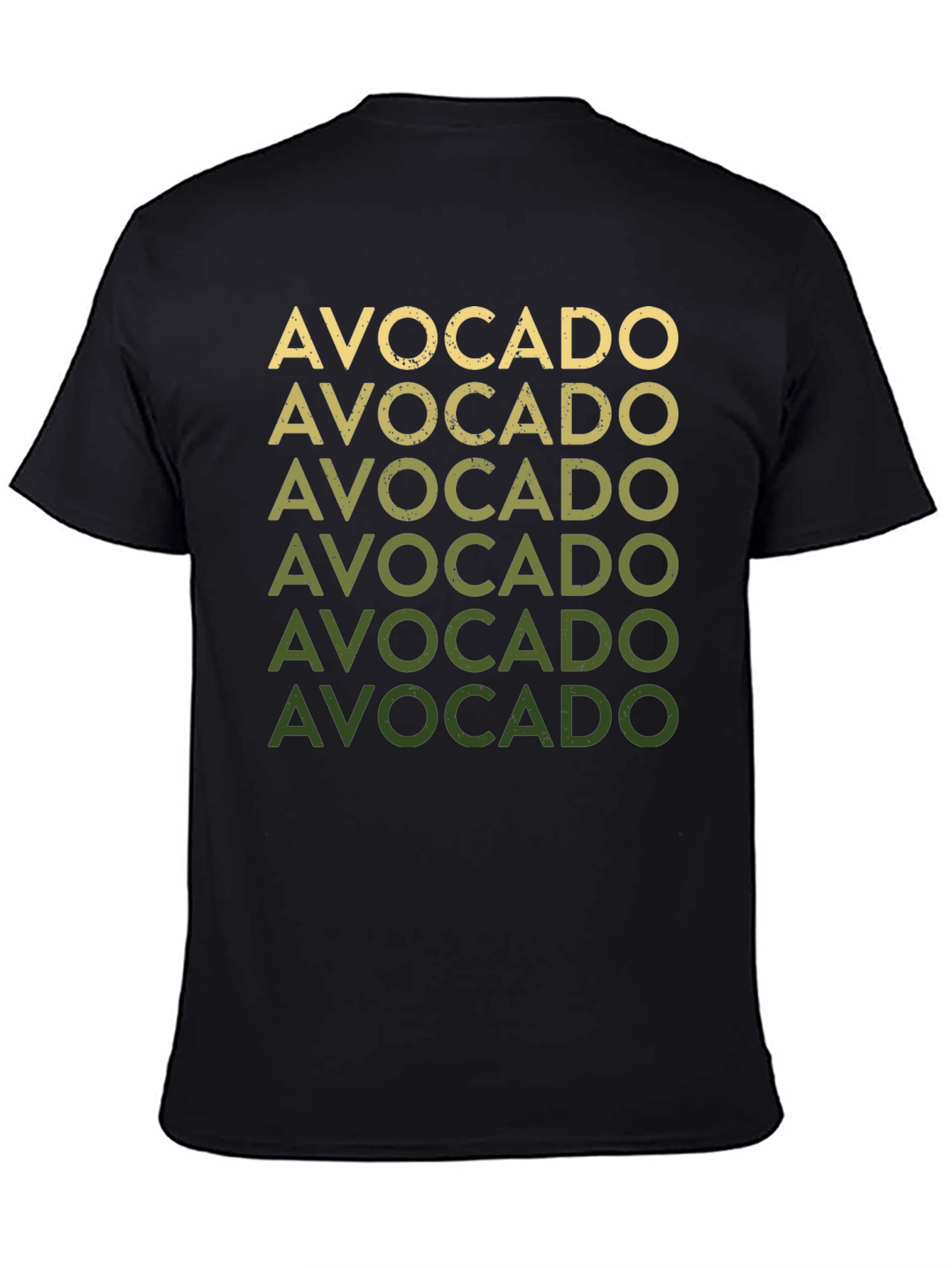 Black Avocado Lover T-Shirt - Funny Vegan Graphic Tee view 4