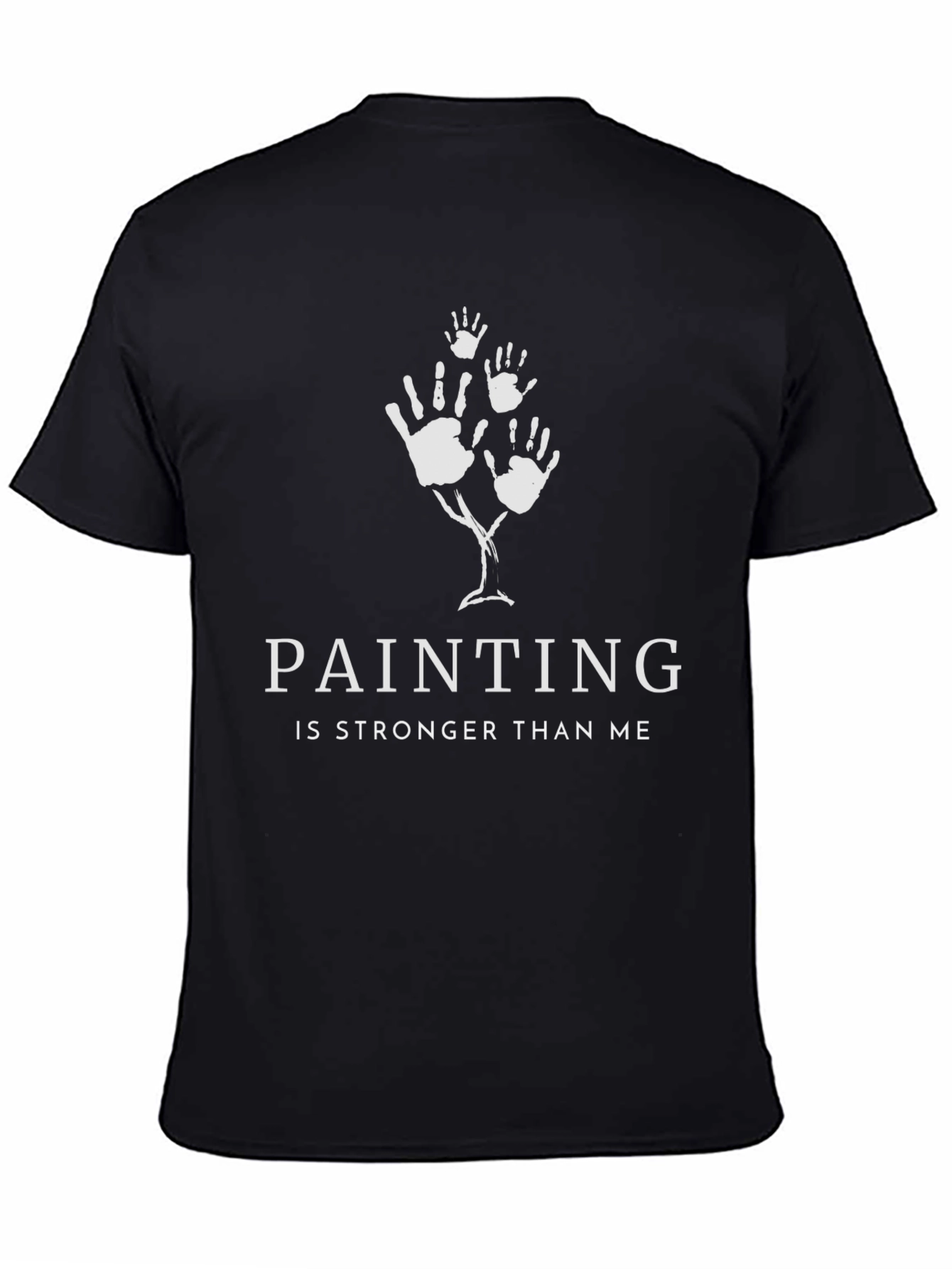 Black Painting is Stronger Tee view 4