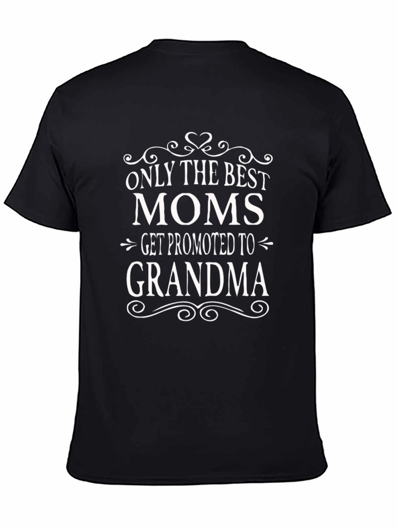 Black Best Moms Get Promoted to Grandma Black Tee view 4