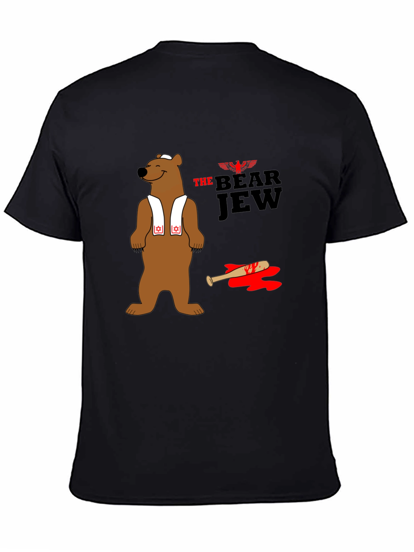 Black The Bear Jew T-Shirt view 4