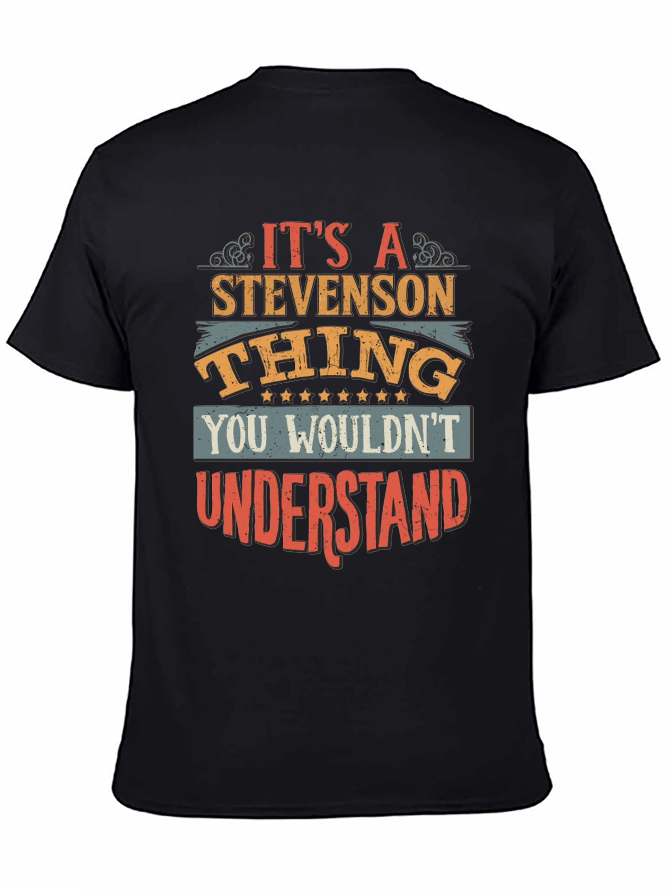 Black It's a Stevenson Thing Graphic Tee view 4