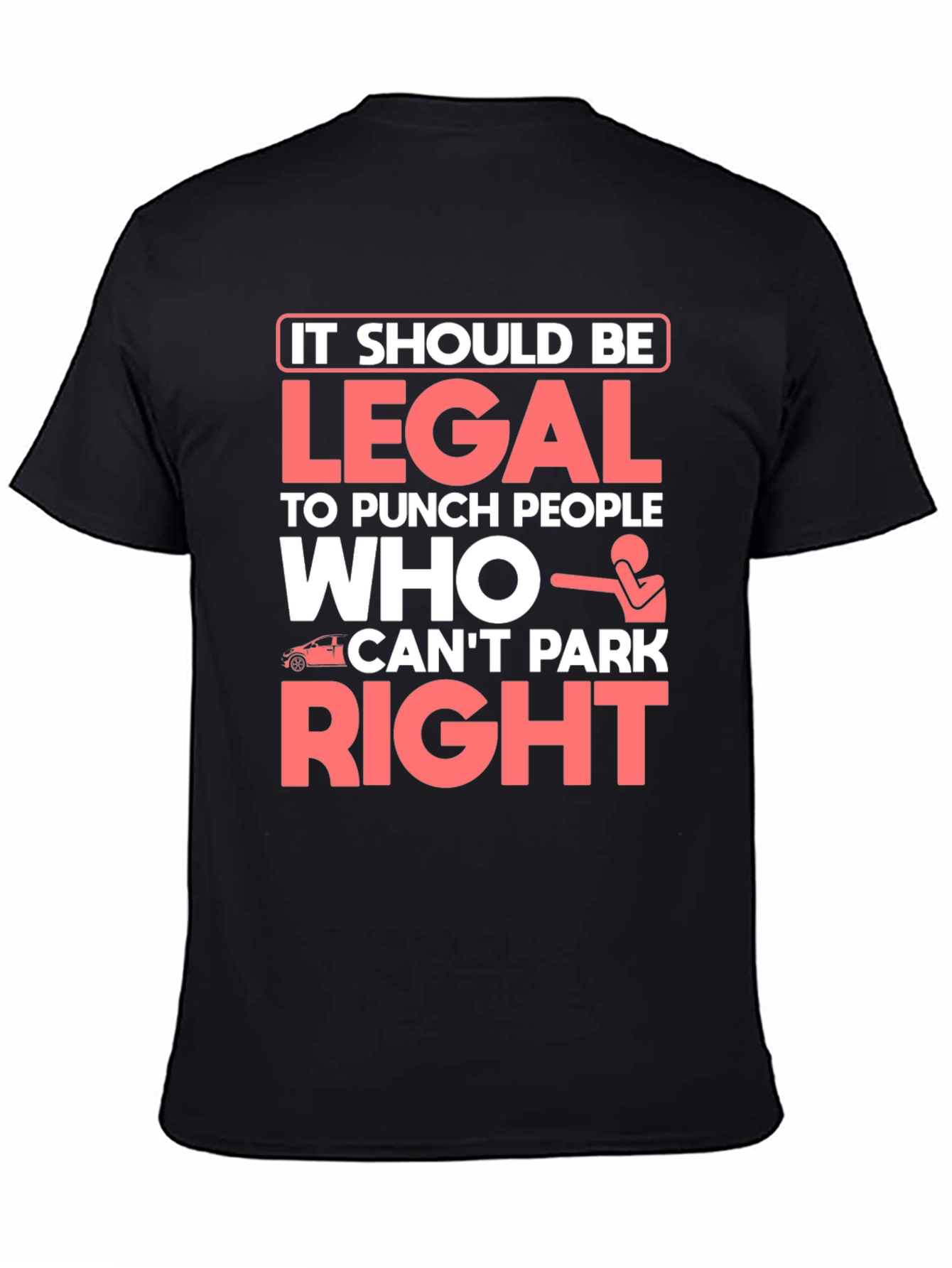 Black Punch People Funny T-Shirt view 4