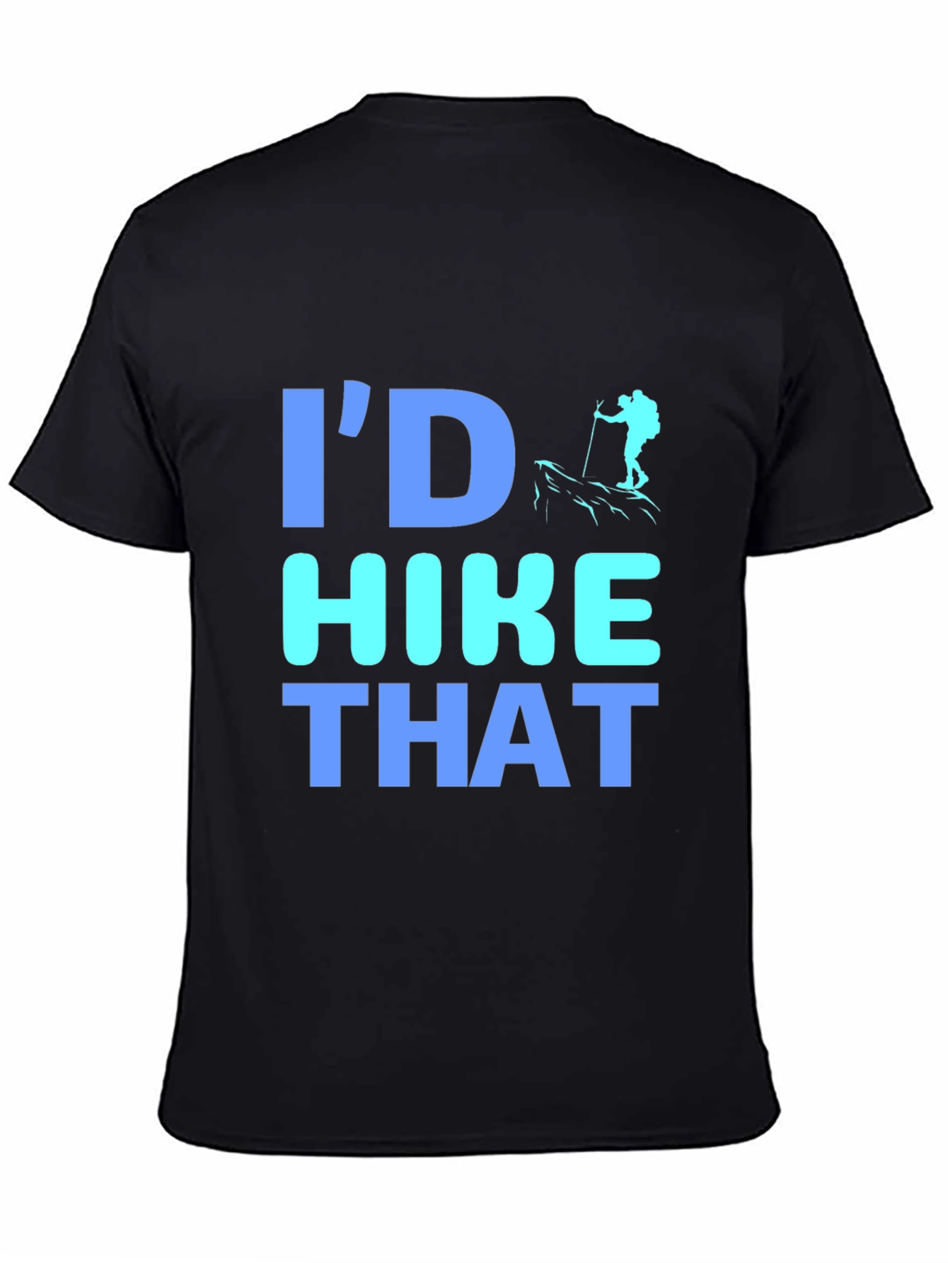 Black I'd Hike That Graphic T-Shirt view 4