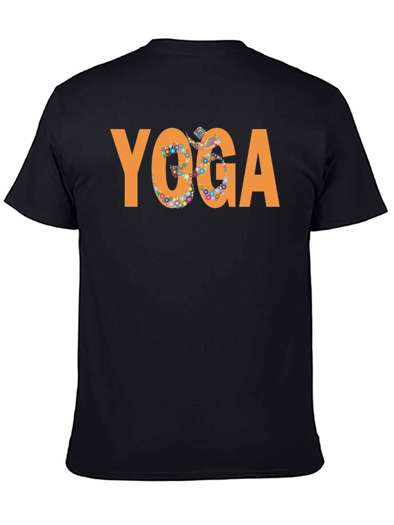 Black Yoga Graphic Tee - Meditative Comfort view 4