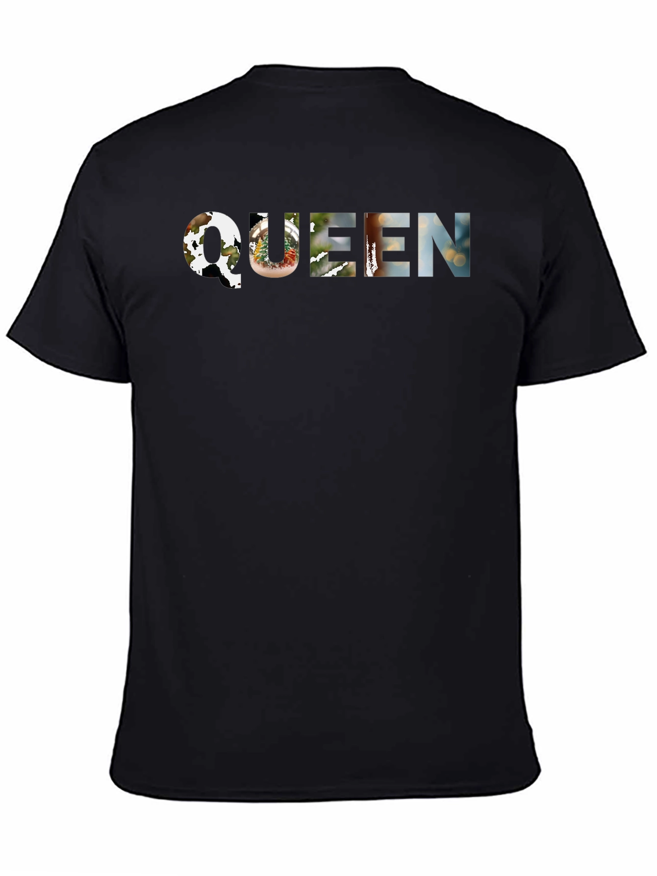Black Queen Graphic Tee - Black Casual T-Shirt view 4