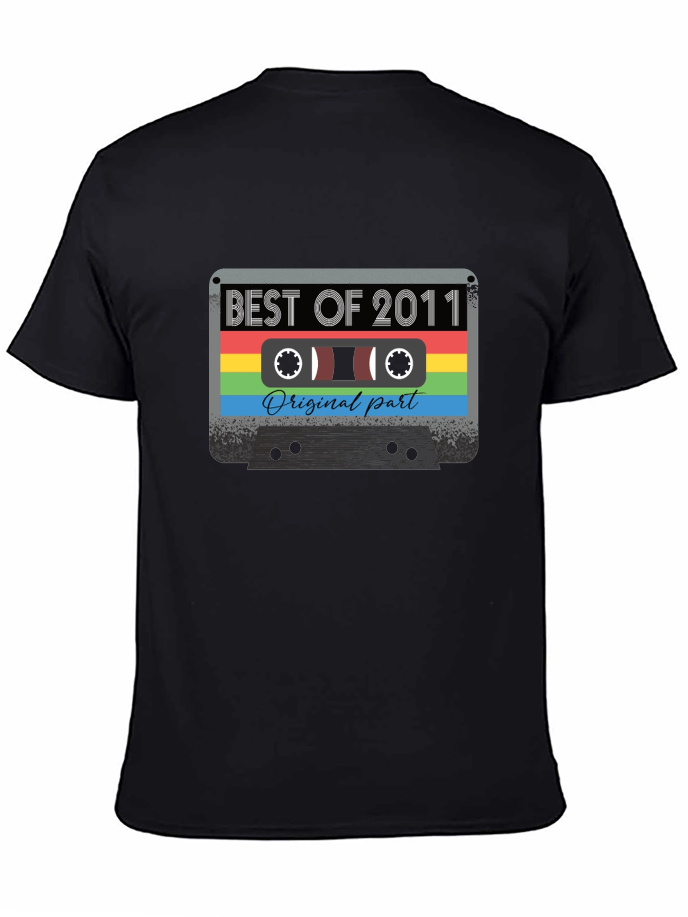 Black Best of 2011 Cassette Tape T-Shirt view 4