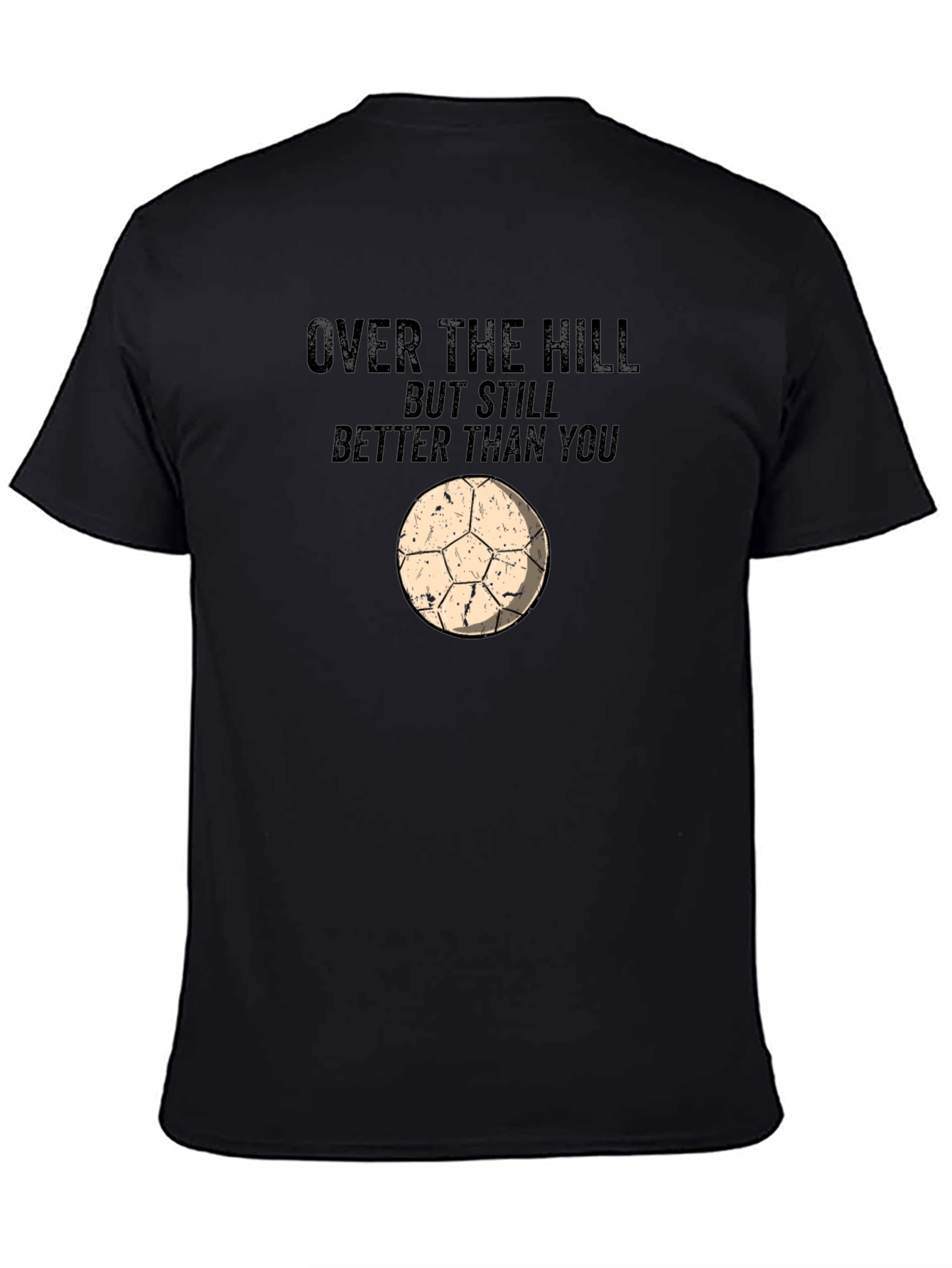 Black Funny Over The Hill Graphic Tee view 4
