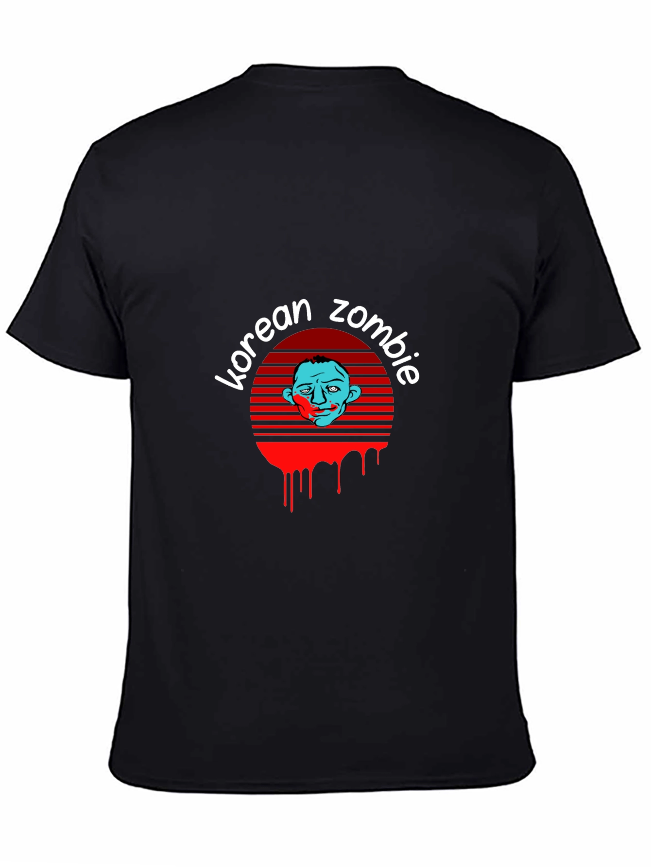 Black Korean Zombie Graphic T-Shirt - MMA Fan Apparel view 4