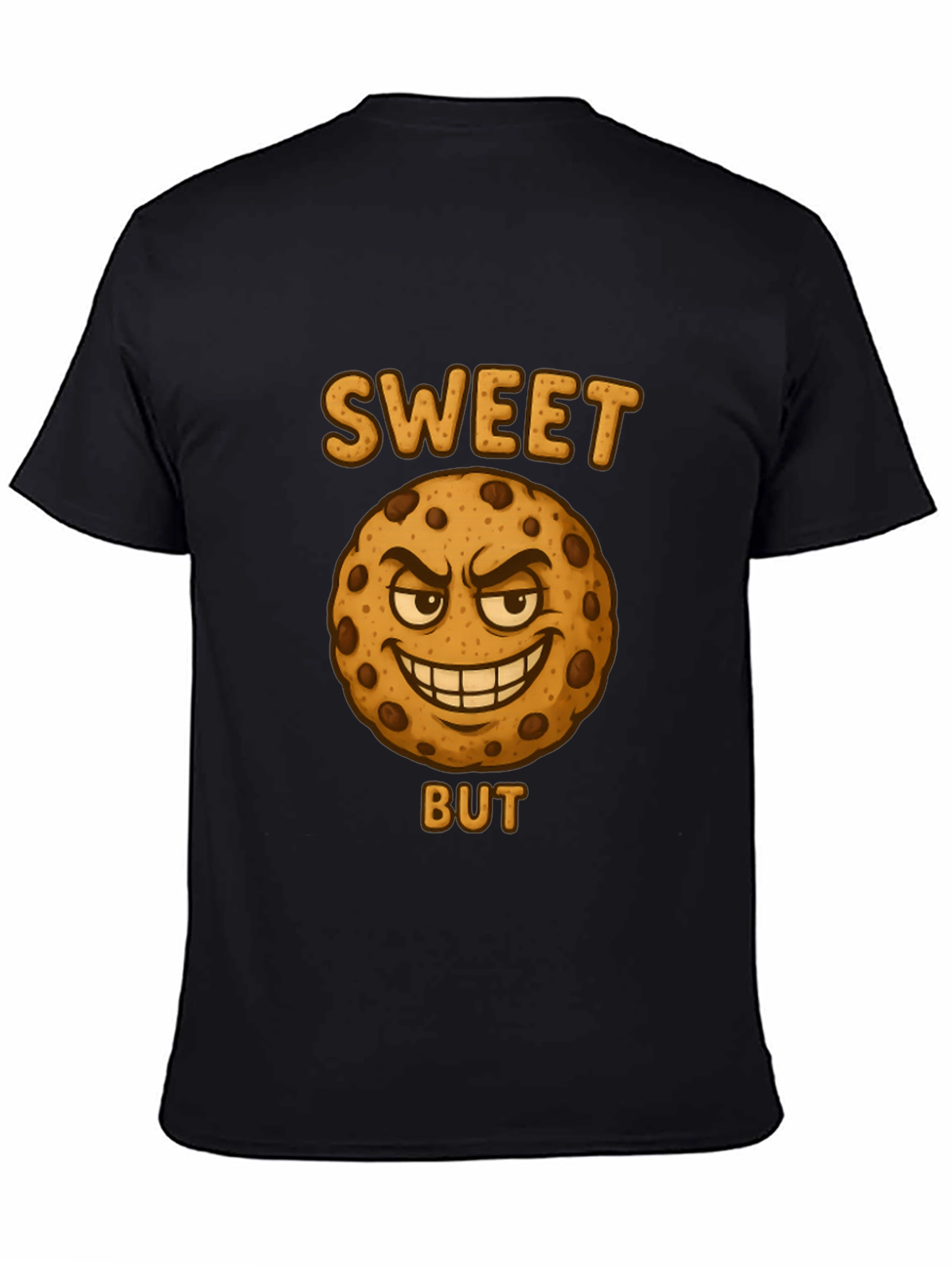 Black Sweet But Evil Cookie Graphic T-Shirt view 4