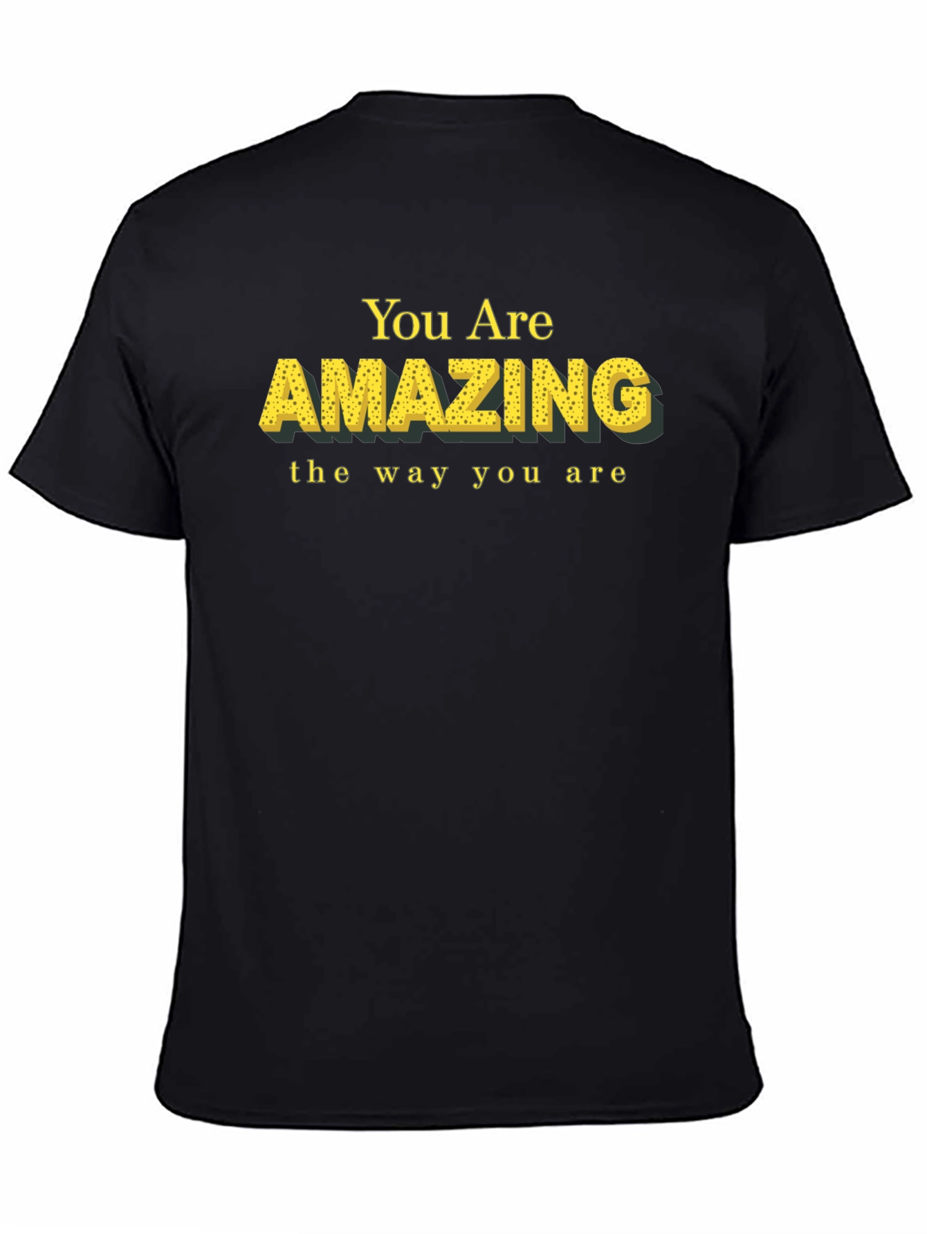 Black You Are Amazing Graphic Tee - Black view 4