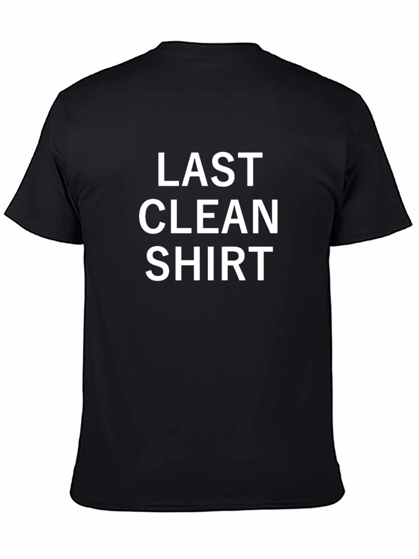 Black Last Clean Shirt Graphic Tee - Men's Black T-Shirt view 4