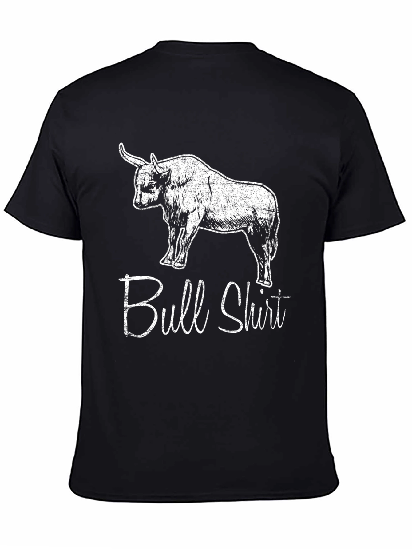 Black Bull Shirt - Funny Graphic Tee view 4