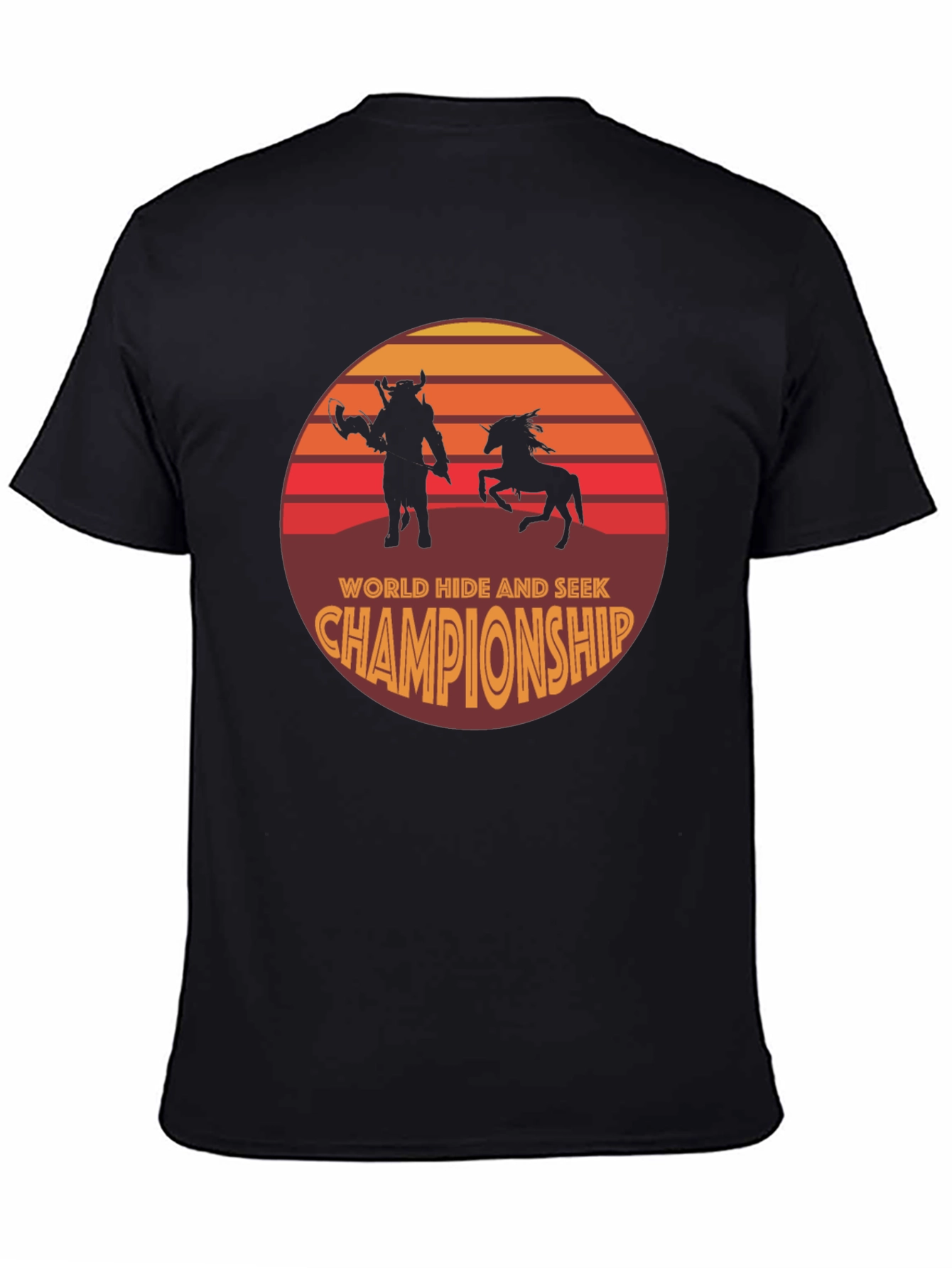 Black World Hide and Seek Championship Graphic Tee view 4