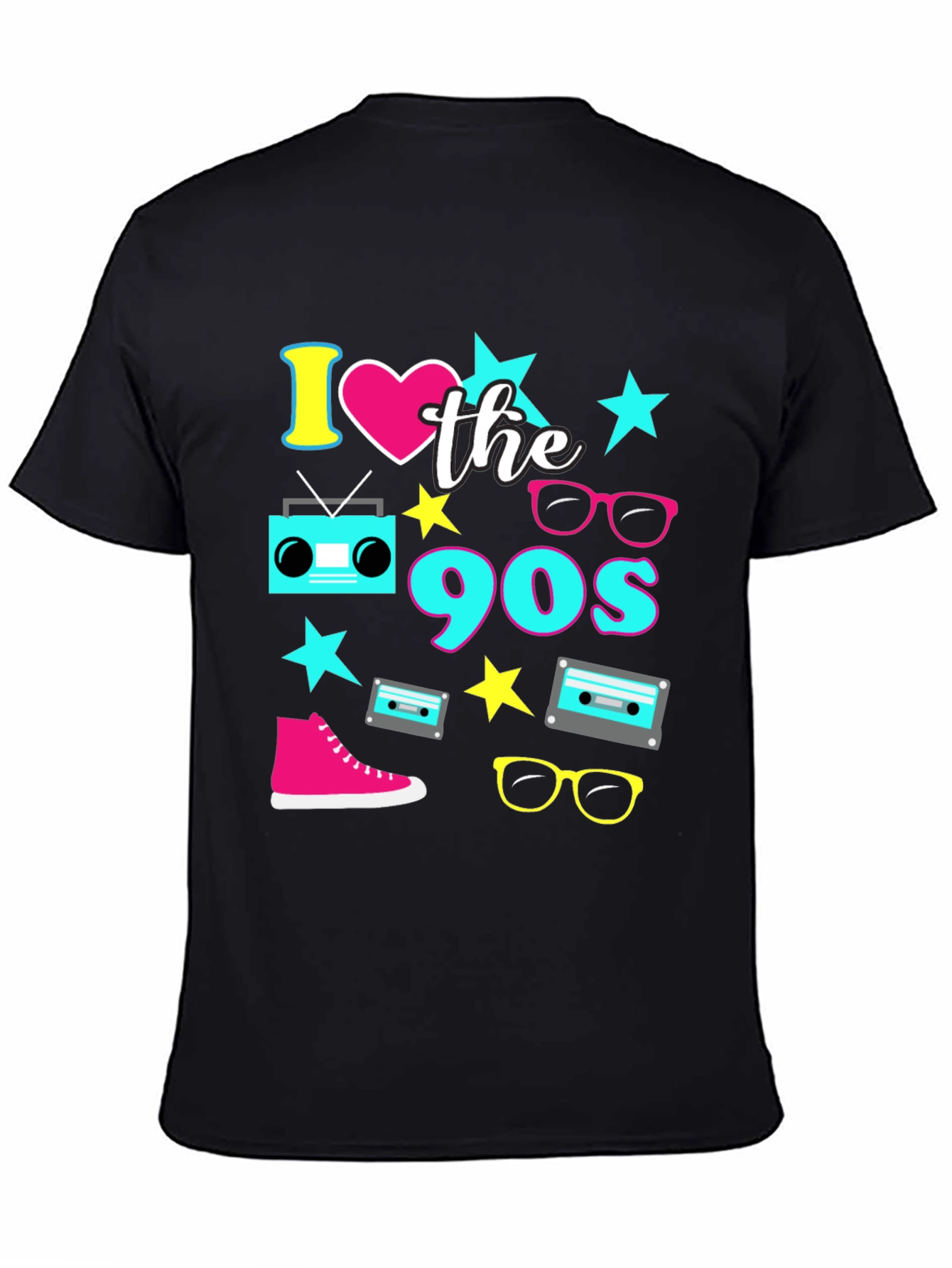 I Love the 90s Black T-Shirt - 4