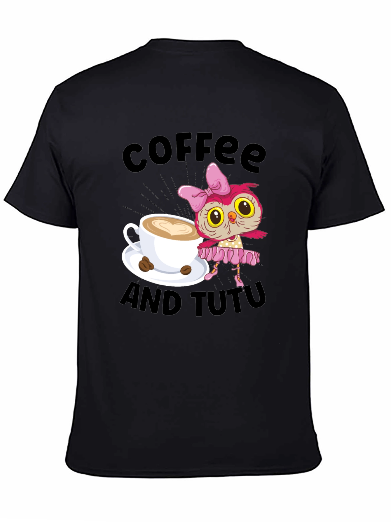 Black Coffee and Tutu Graphic Tee view 4