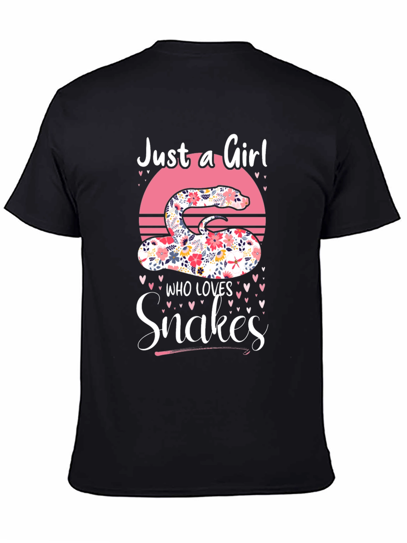 Black Floral Snake Lover Graphic Tee - Women's view 4