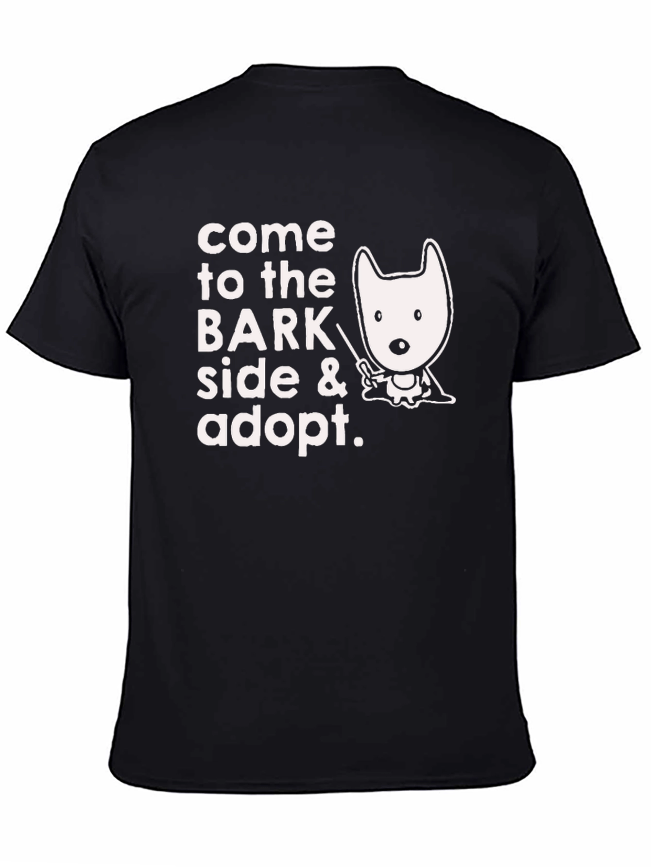Black Come to the Bark Side T-Shirt view 4