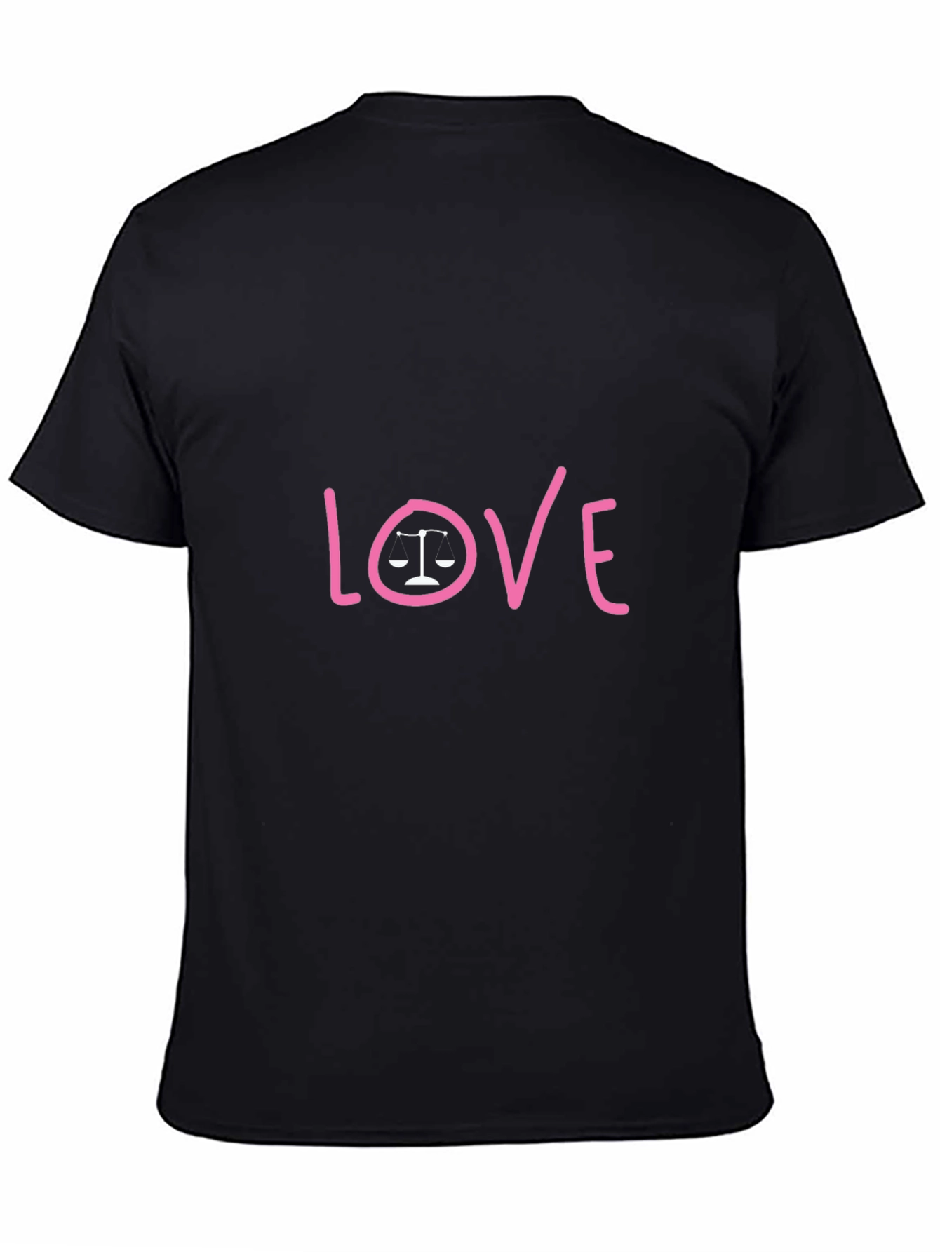 Black Love & Justice Graphic Tee - Black Cotton Shirt view 4