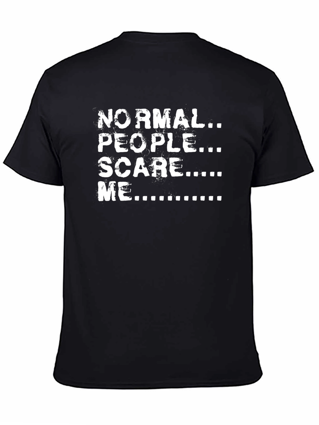 Black Normal People Scare Me Graphic Tee view 4