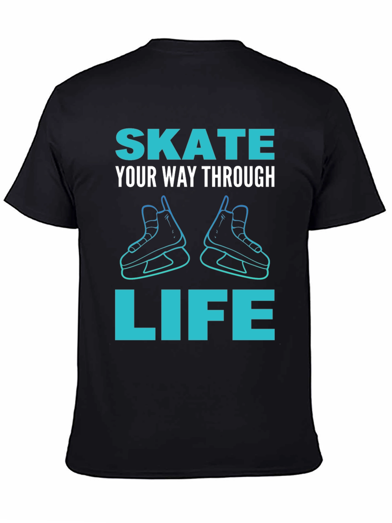 Black Skate Through Life Graphic Tee view 4