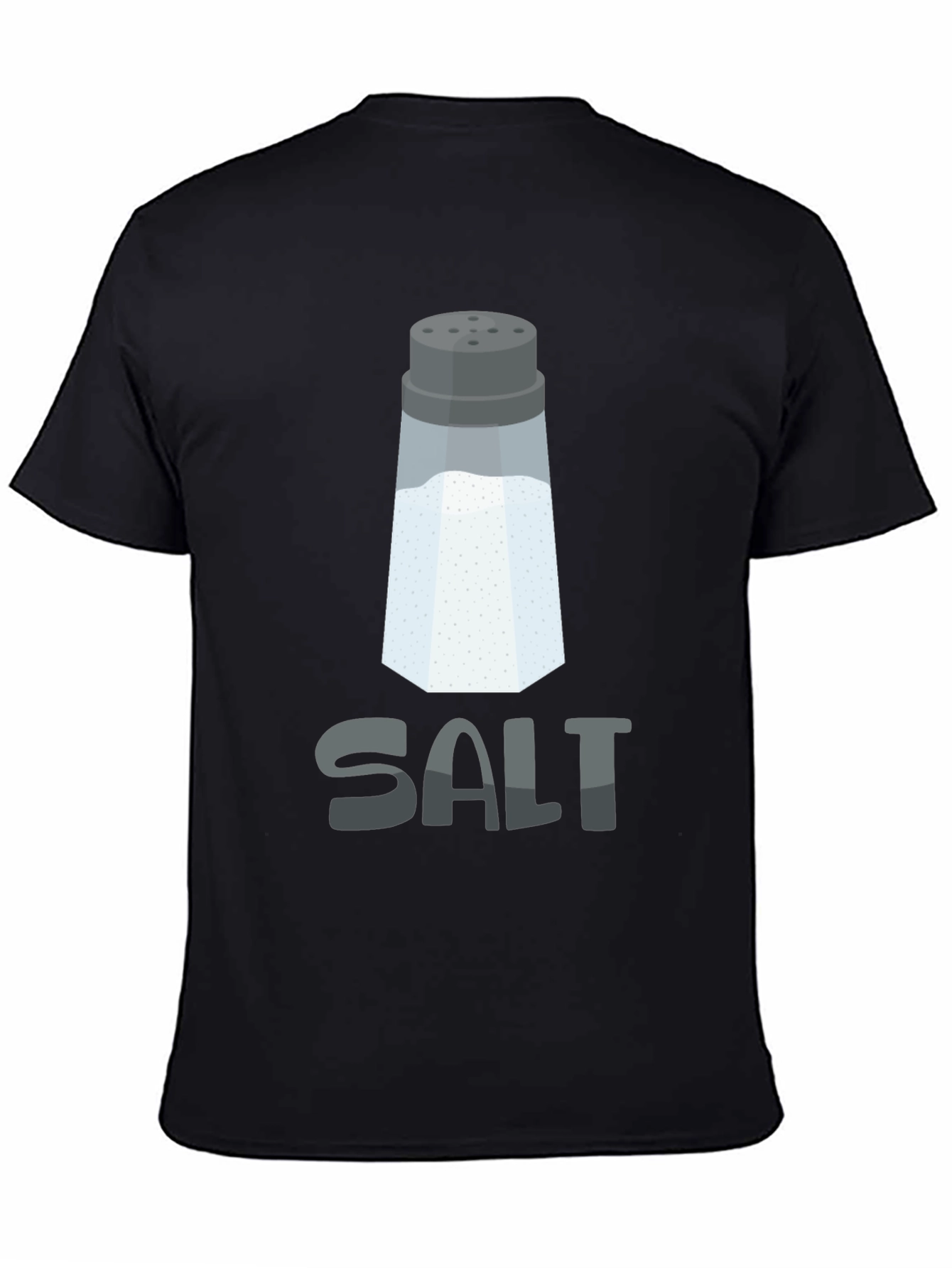 Black Salt Graphic Tee - Funny Pun T-Shirt view 4