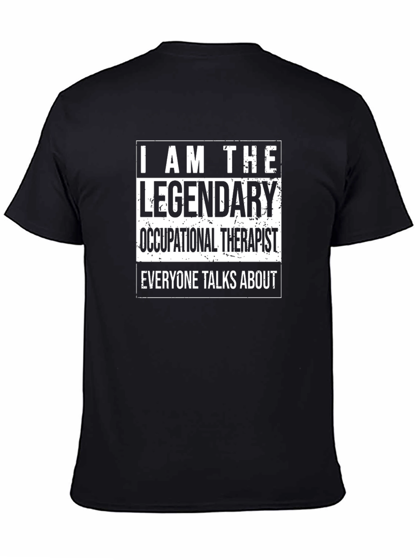 Black Legendary Occupational Therapist T-Shirt view 4