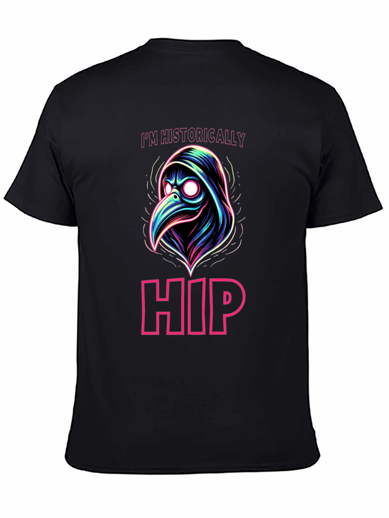 Black Historically Hip Plague Doctor Graphic Tee view 4
