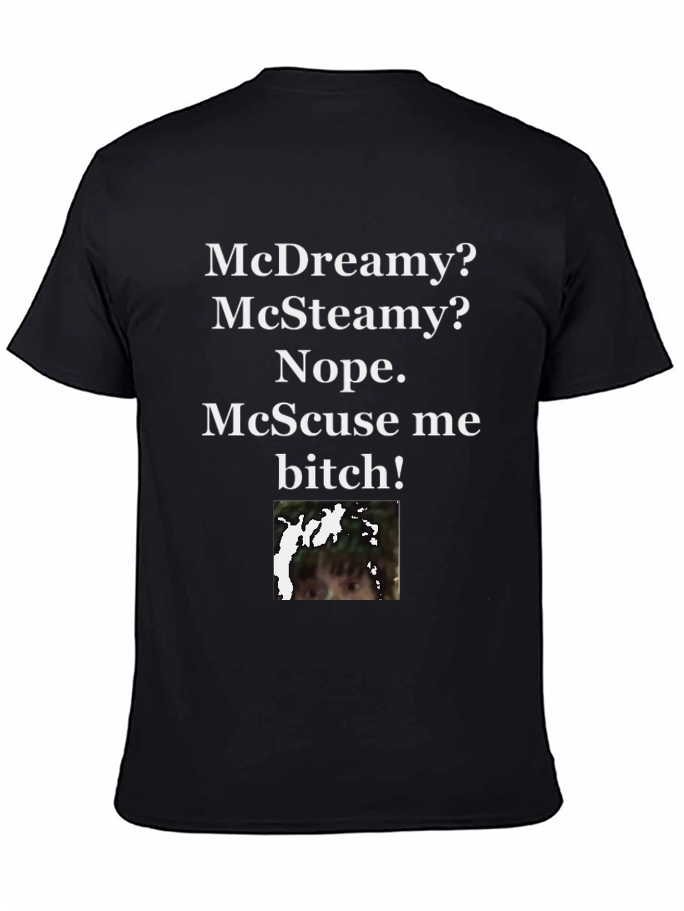 Black McDreamy? Graphic Novelty T-Shirt - Black view 4
