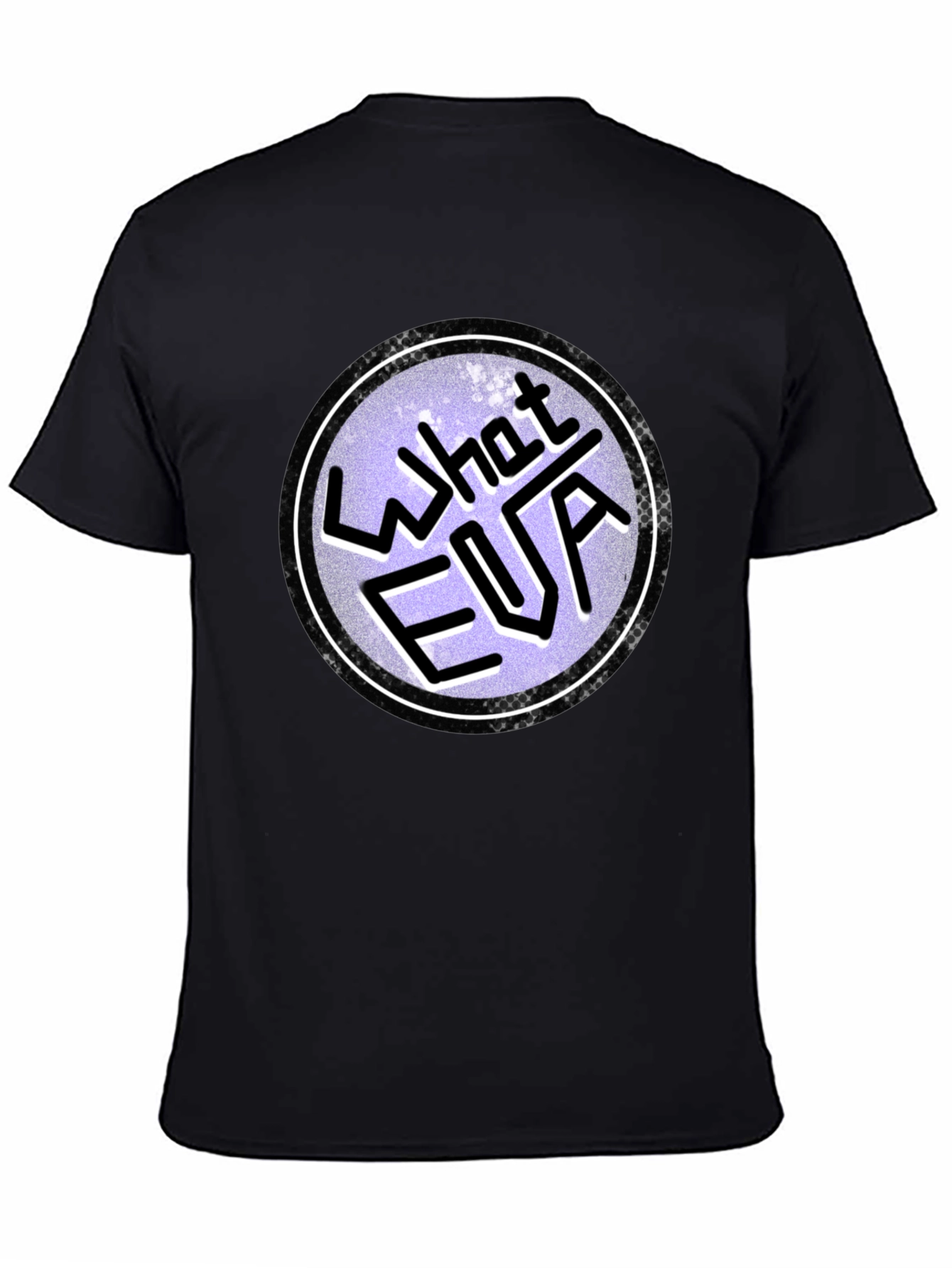 Black What FUA Funny Graphic Men's Black T-Shirt view 4