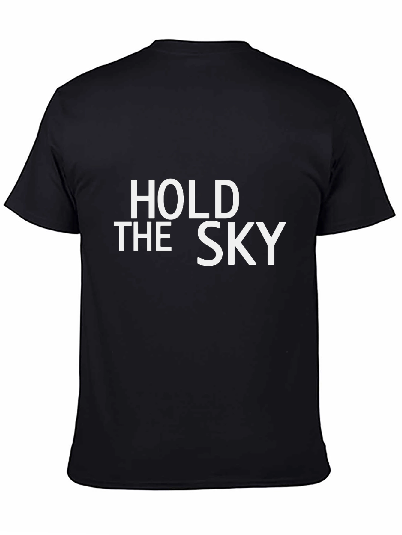 Black Hold the Sky Graphic Tee - Soft Cotton Blend view 4