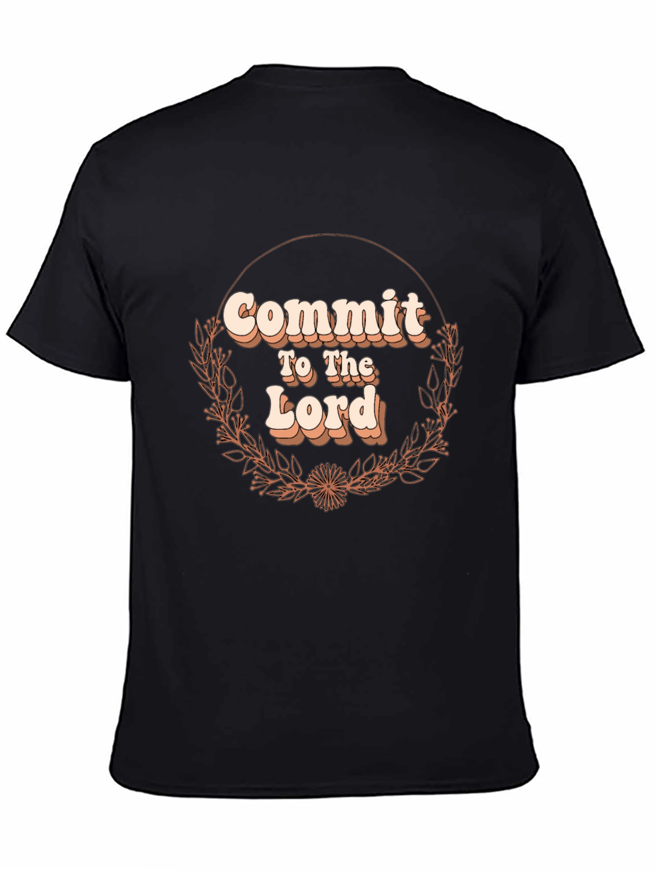 Black Commit To The Lord T-Shirt view 4