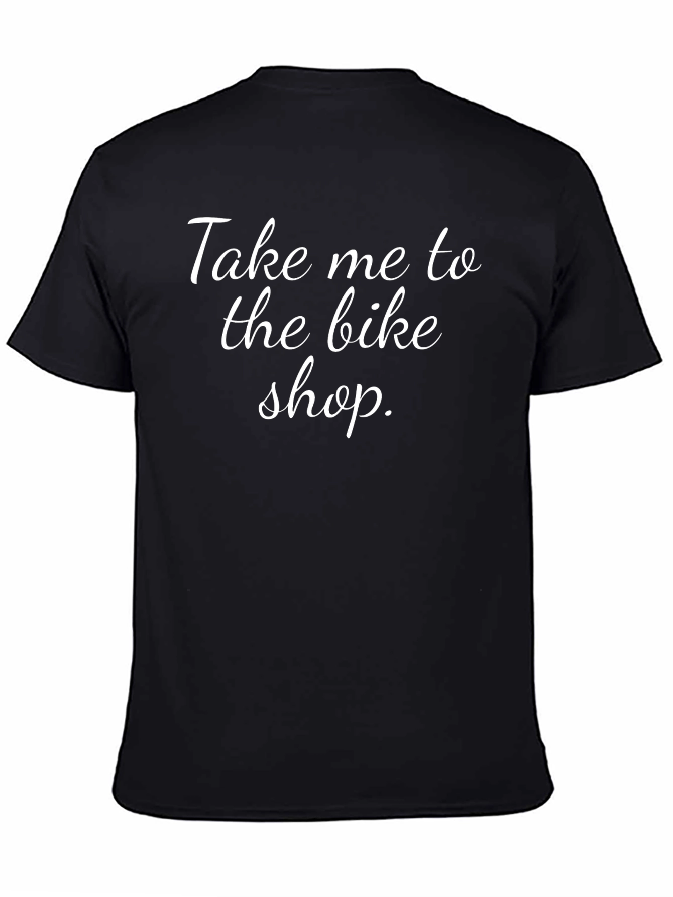 Black Take Me to the Bike Shop T-Shirt view 4