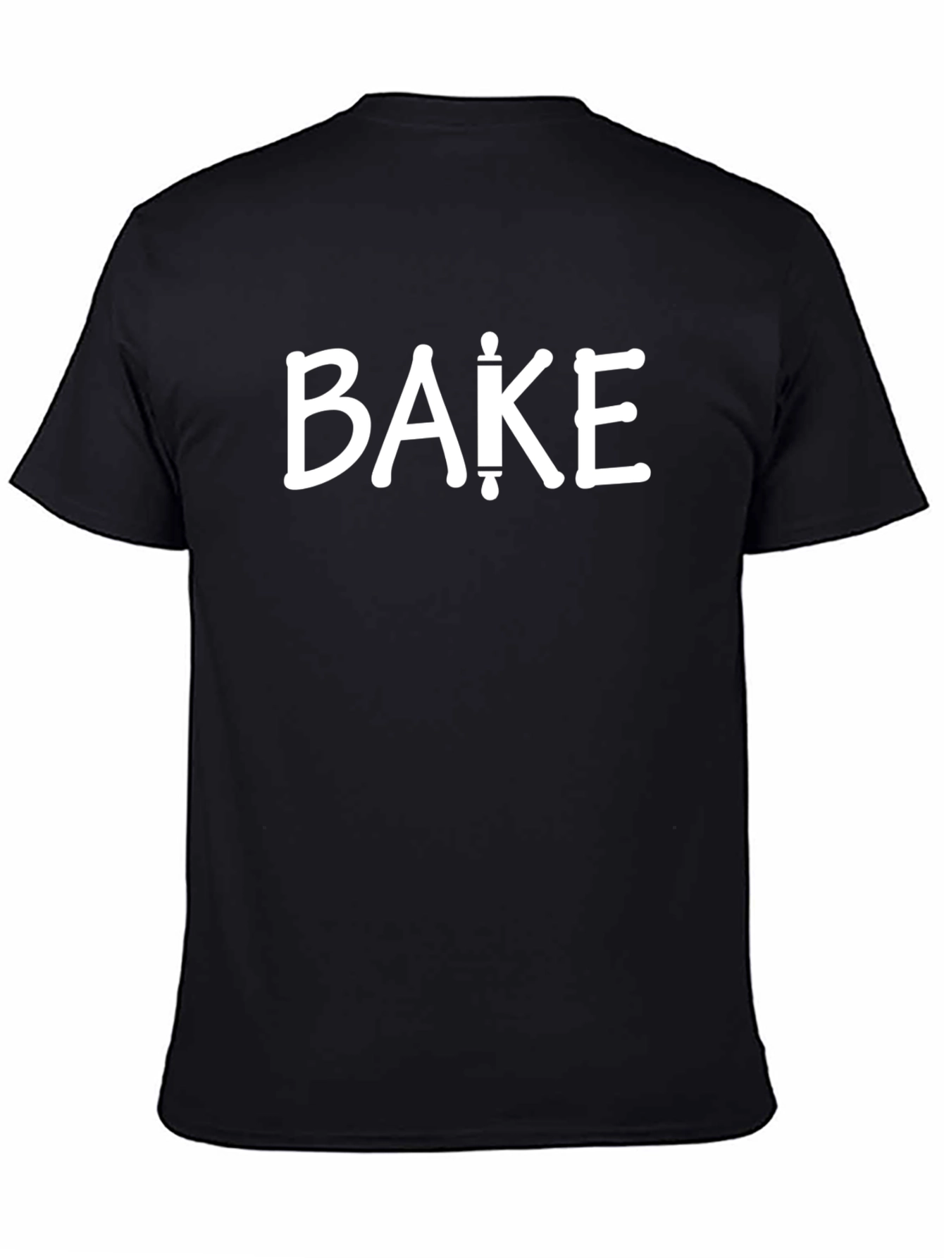 Black Bake T-Shirt - Funny Baking Apparel view 4