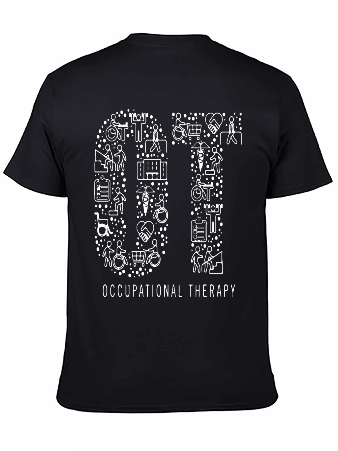 Black Occupational Therapy T-Shirt OT Therapist Tee view 4
