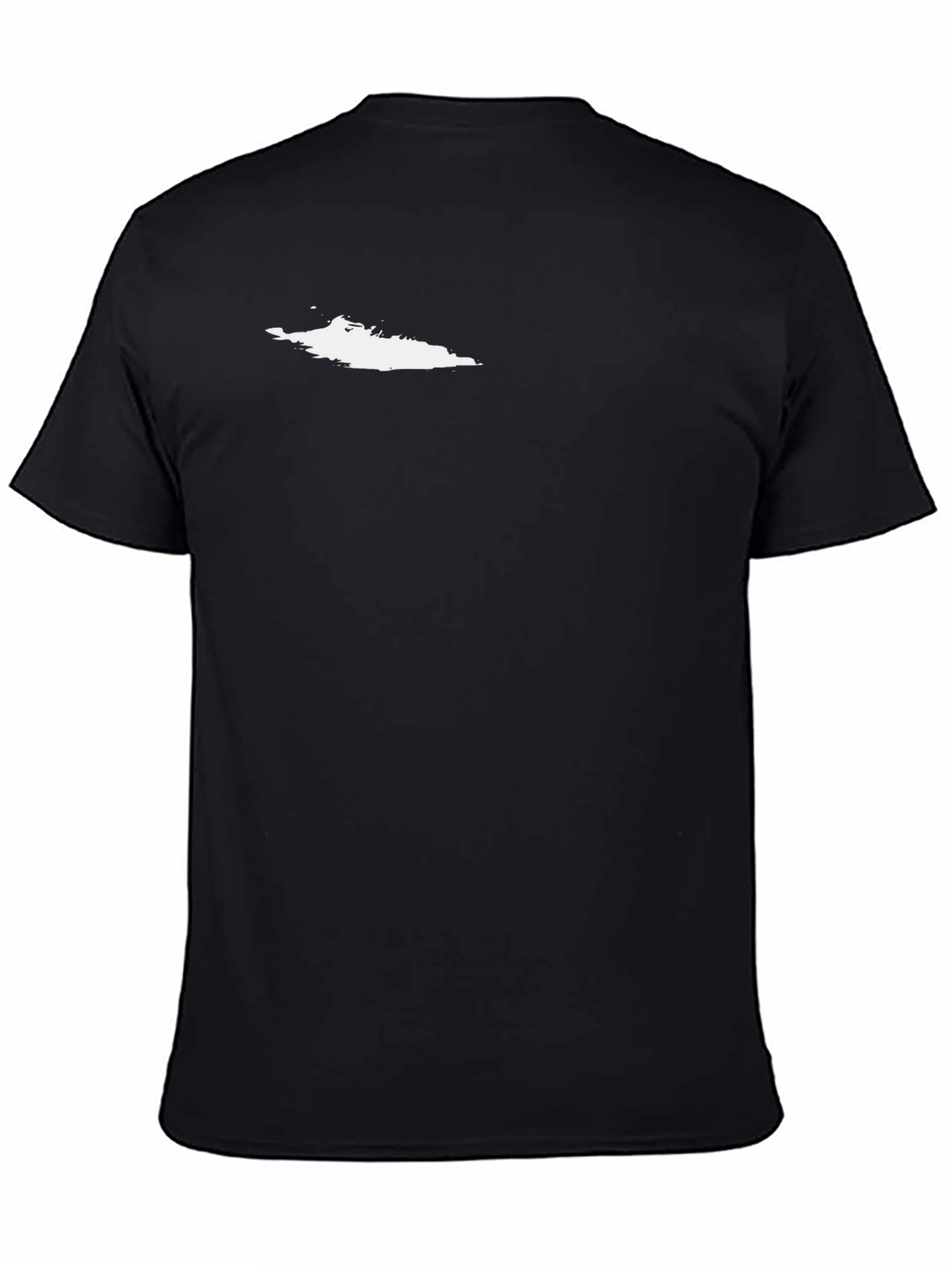 Black Men's Black Short Sleeve Crew Neck T-Shirt view 4