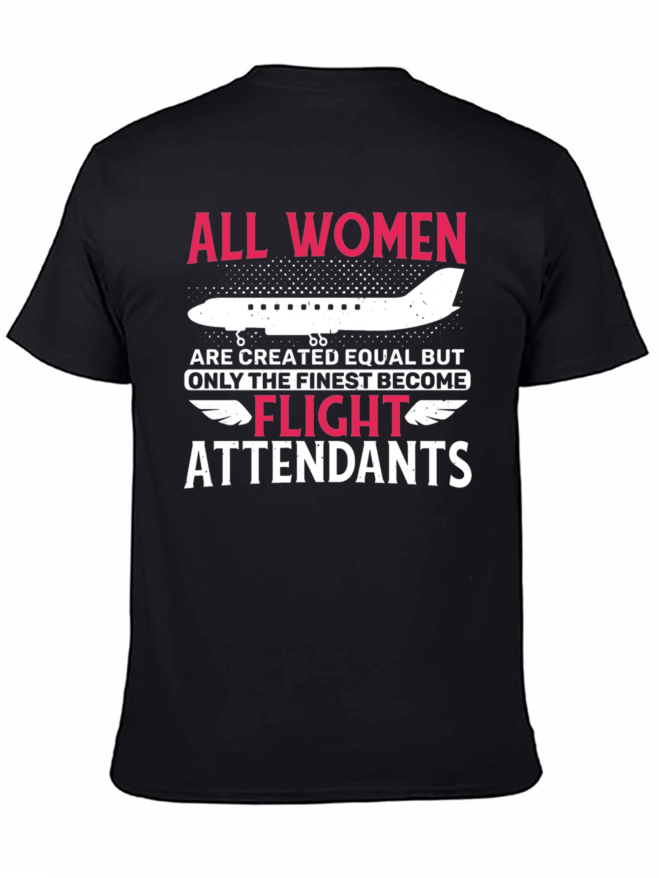 Black Flight Attendant T-Shirt - Finest Women view 4