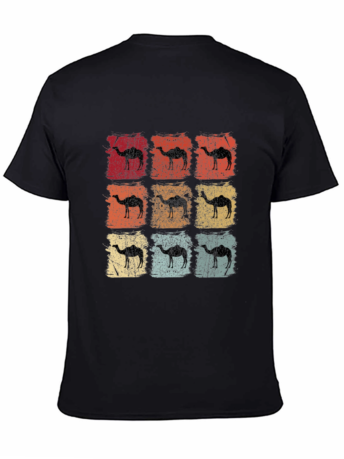 Black Retro Camel Graphic Tee - Vintage Style view 4