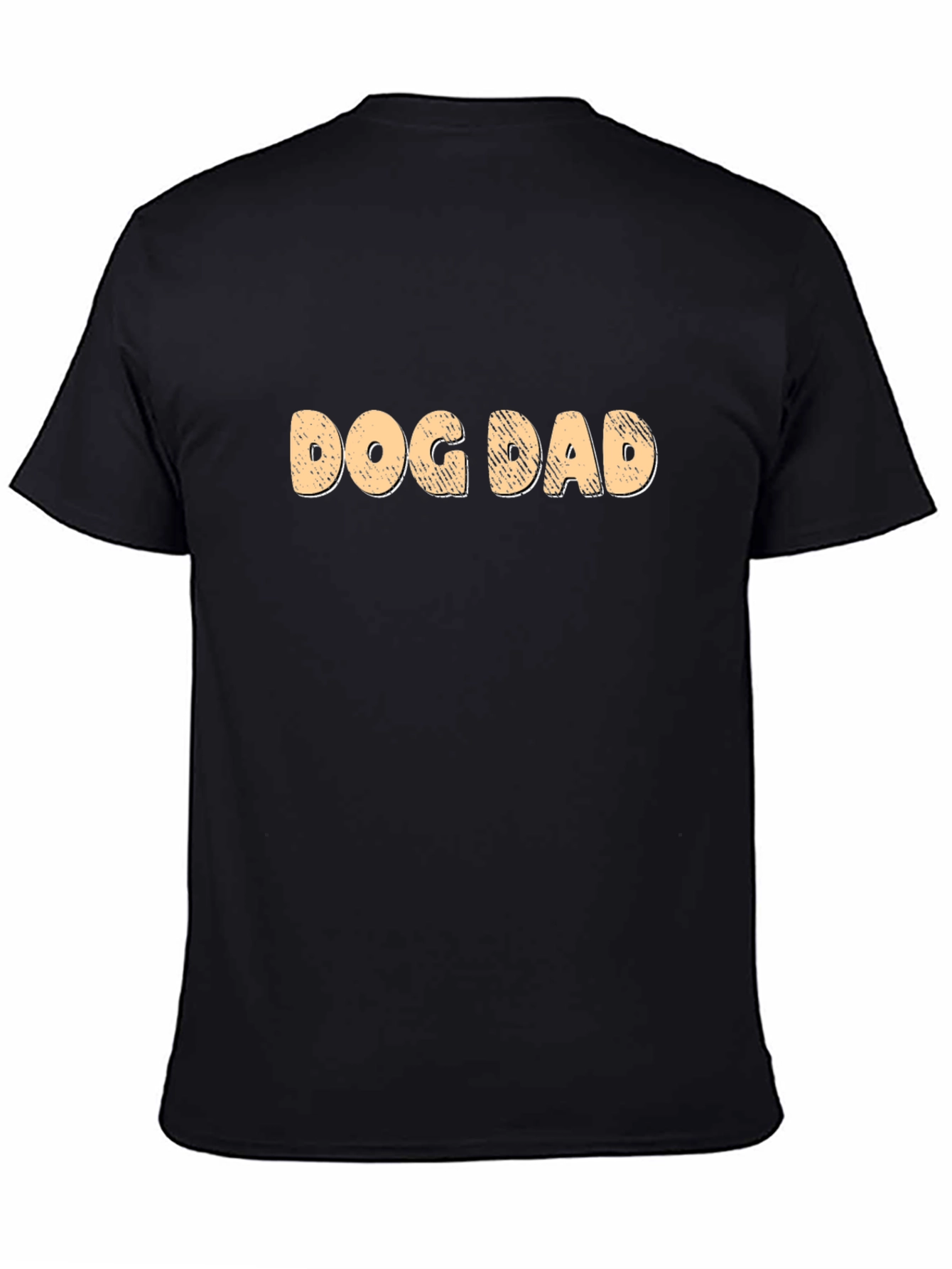 Black Dog Dad T-Shirt - Black Tee view 4