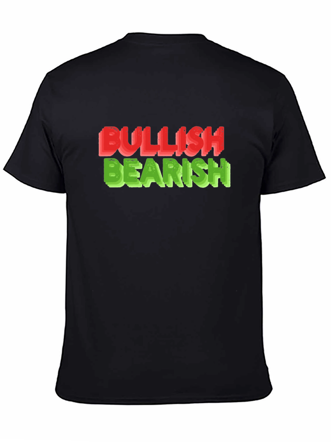 Black Bullish Bearish Graphic Tee - Black Short Sleeve Shirt view 4