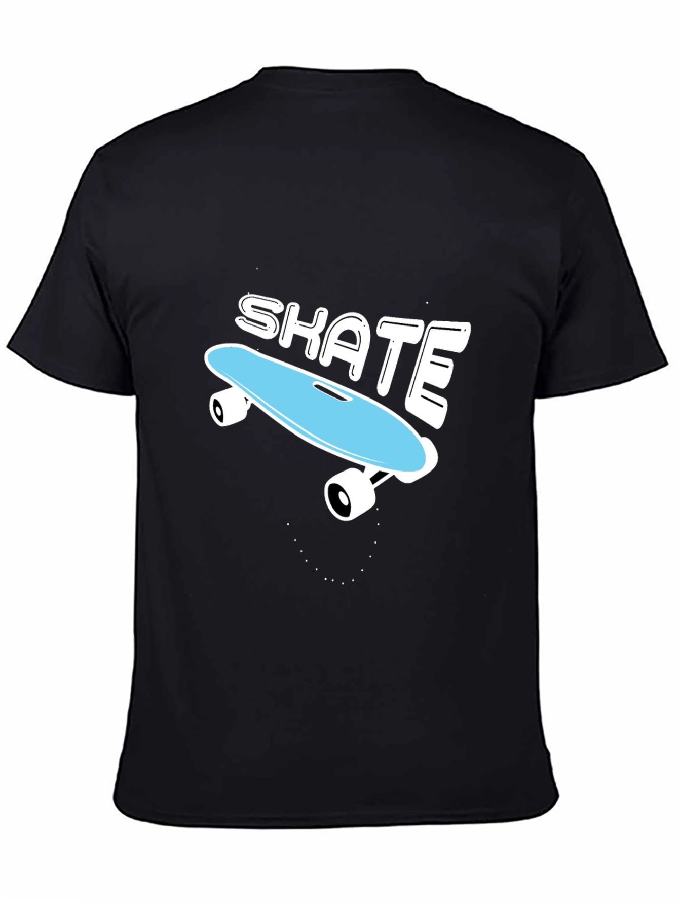 Black Skate T-Shirt - Cool Skateboard Graphic Tee view 4