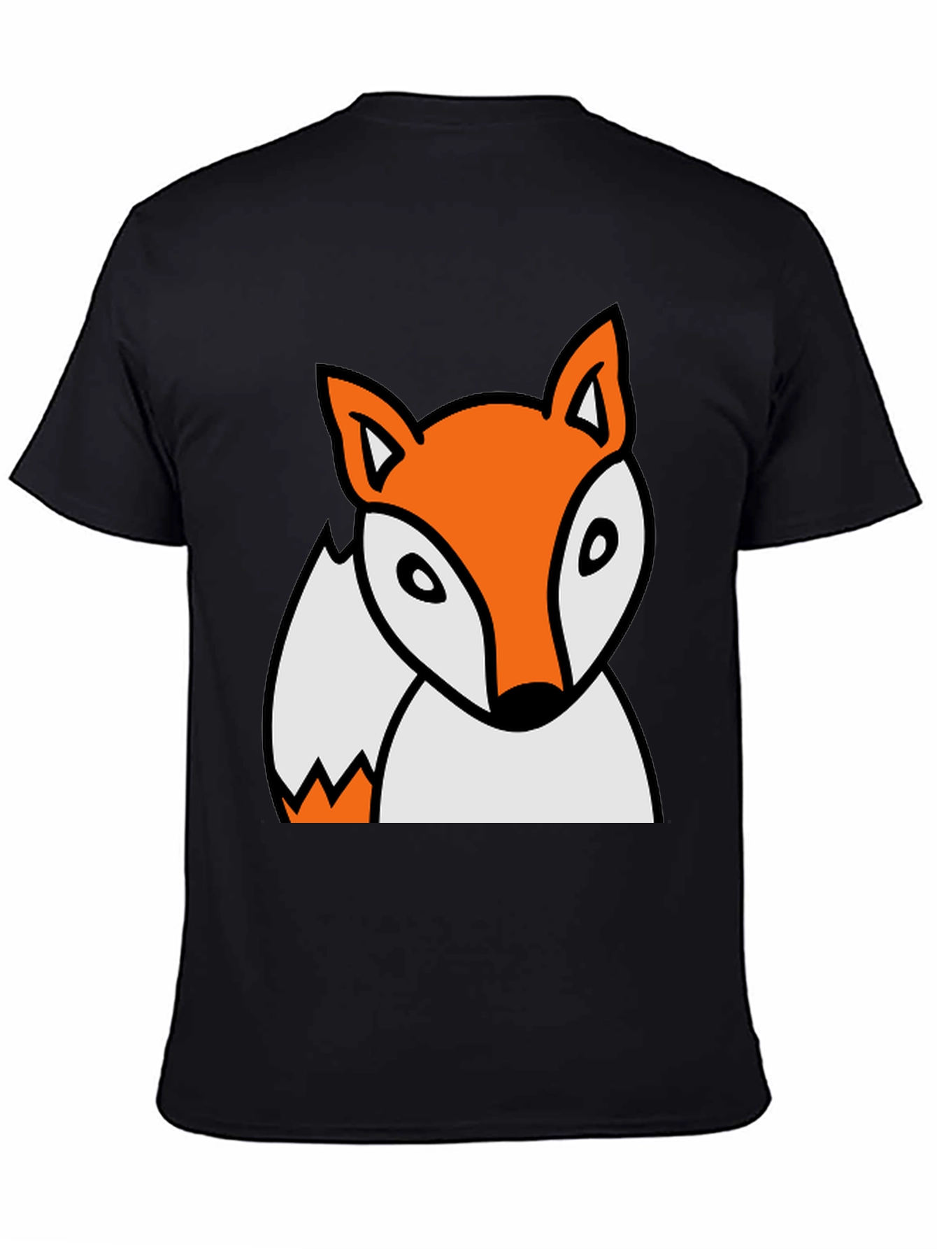 Black Fox Graphic Black T-Shirt view 4