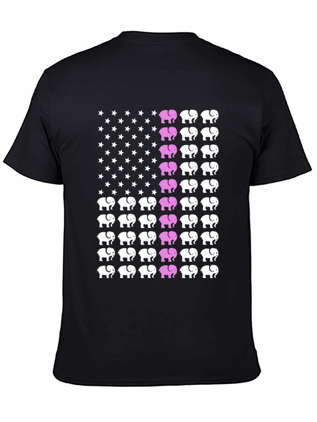 Black Elephant USA Flag Graphic Tee view 4