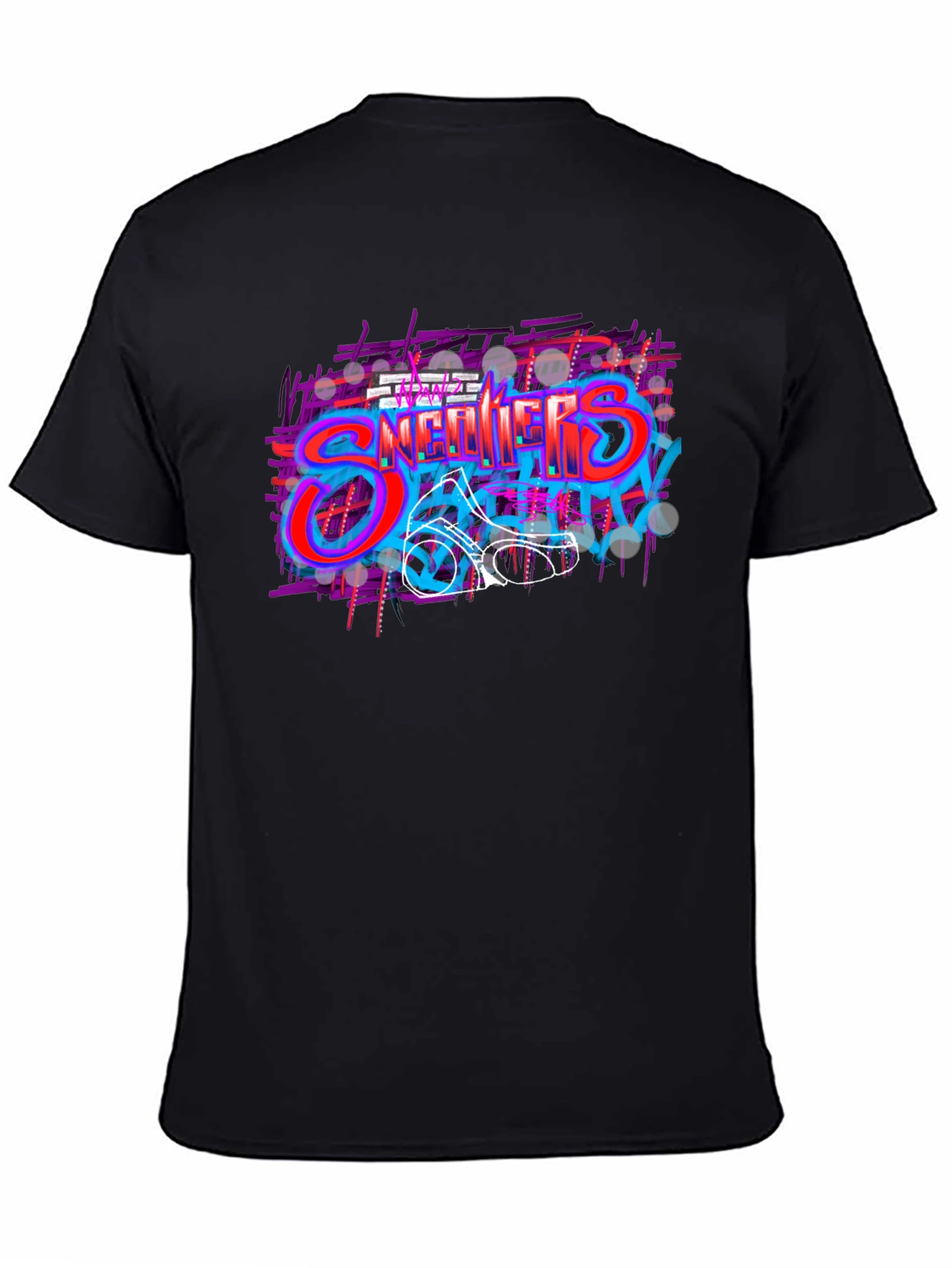 Black Sneakers Graffiti T-Shirt - Urban Style view 4