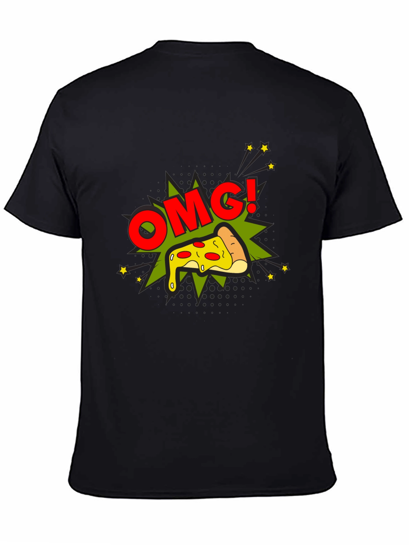 OMG! Pizza Graphic Tee - Casual Comfort - 4