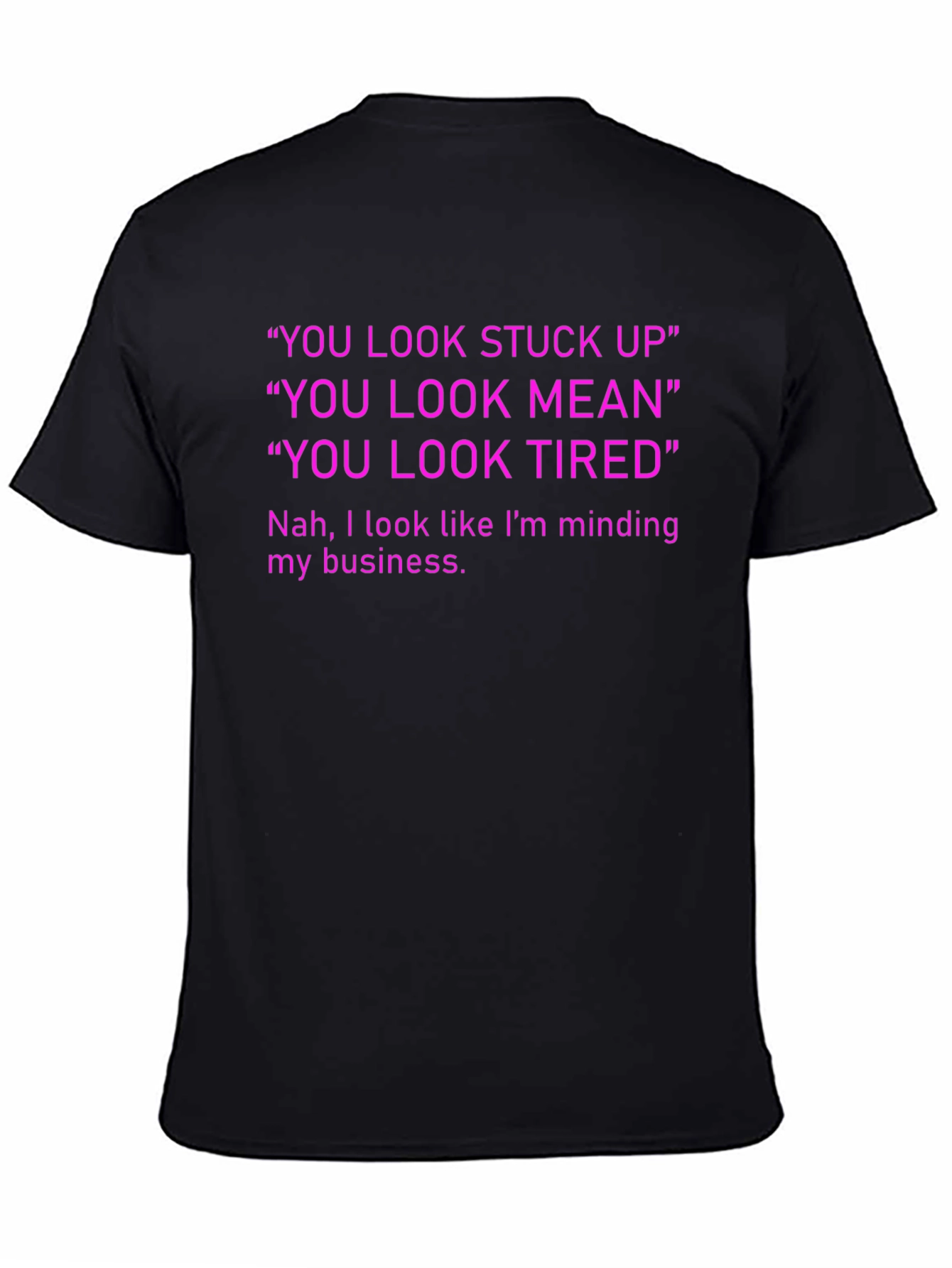 Black Mind Your Business Graphic Tee view 4