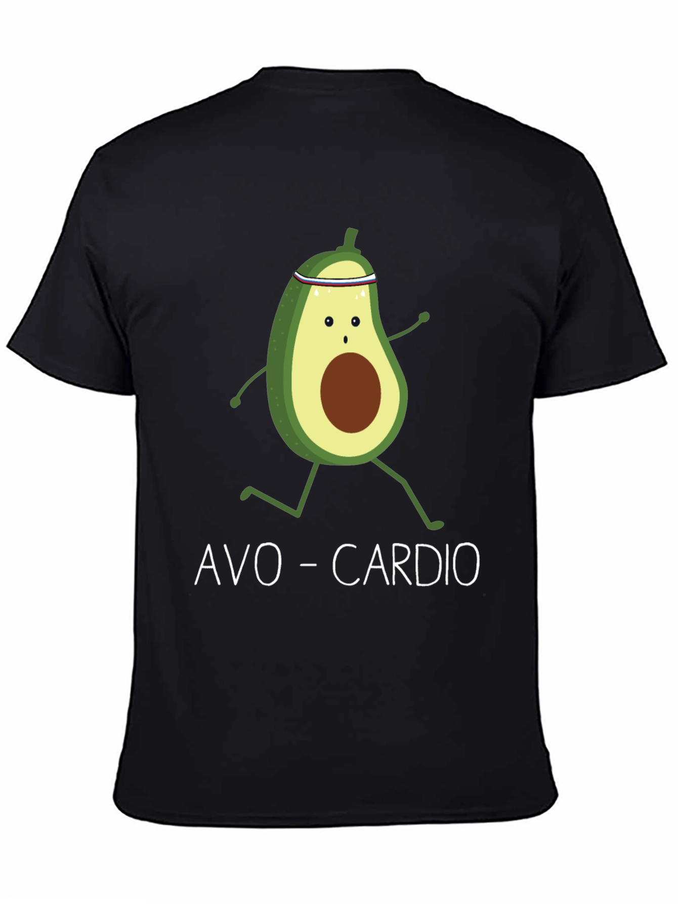Black Avo-Cardio Avocado Running Graphic T-Shirt view 4