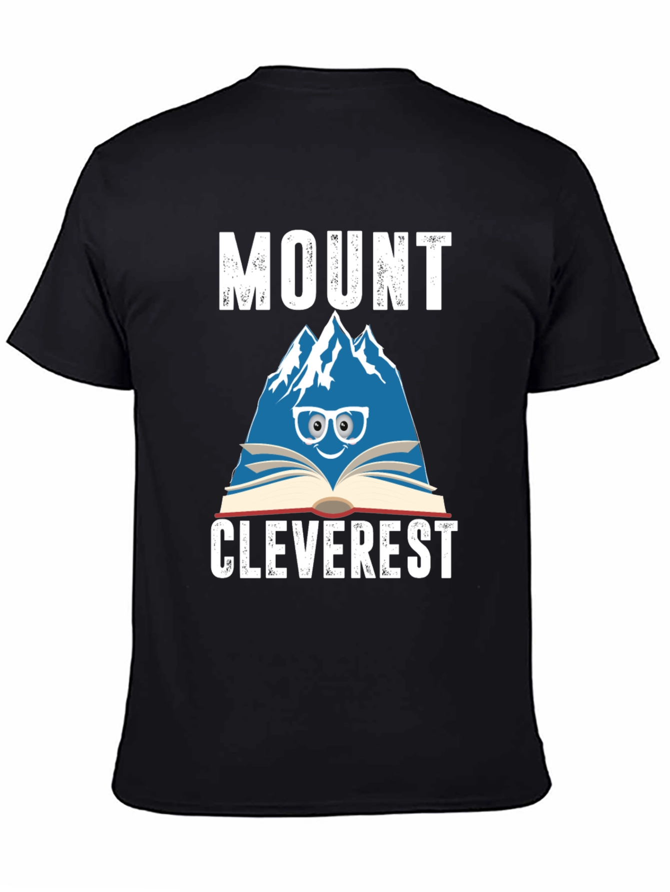 Black Mount Cleverest T-Shirt - Bookish Mountain Tee view 4