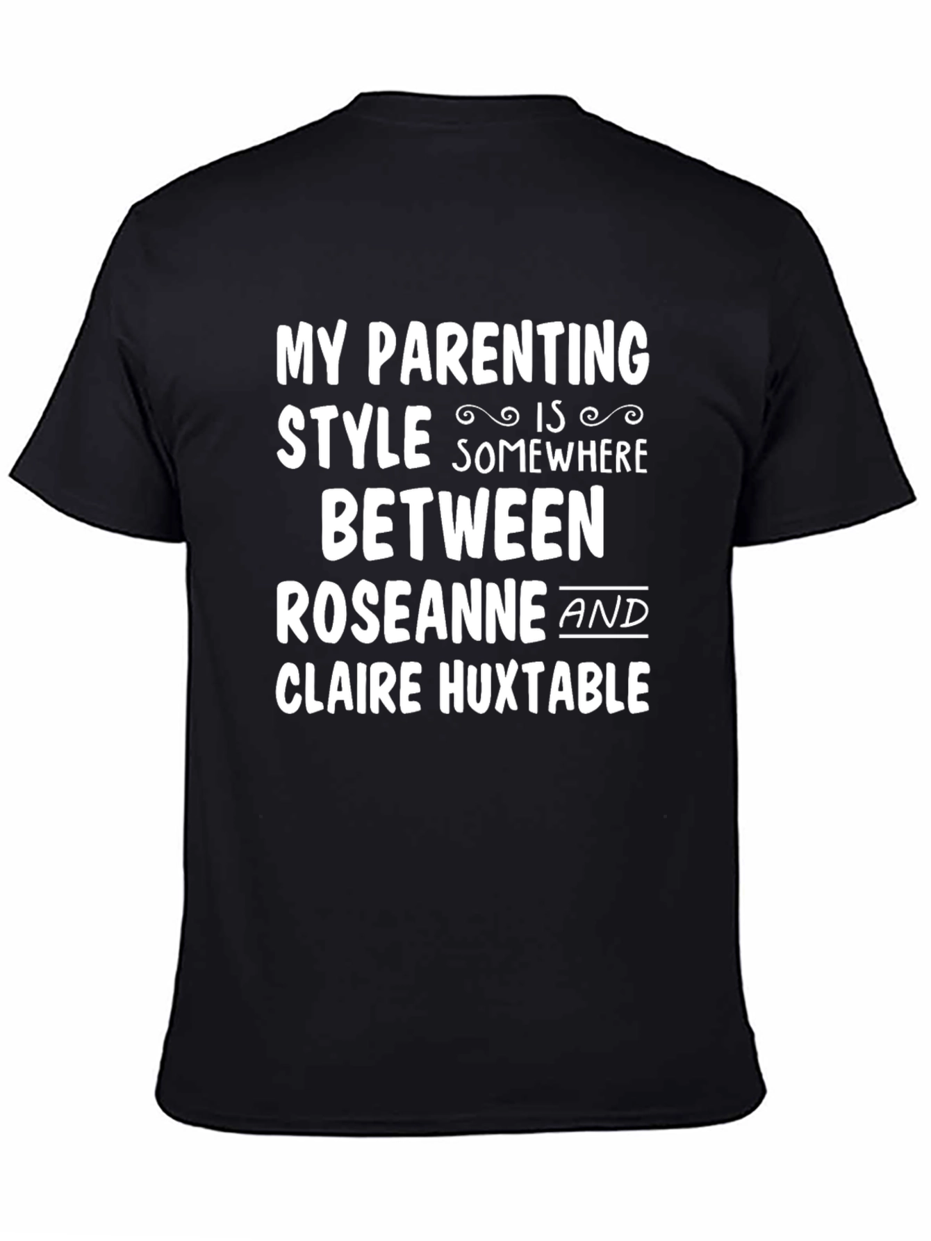 Black My Parenting Style T-Shirt view 4