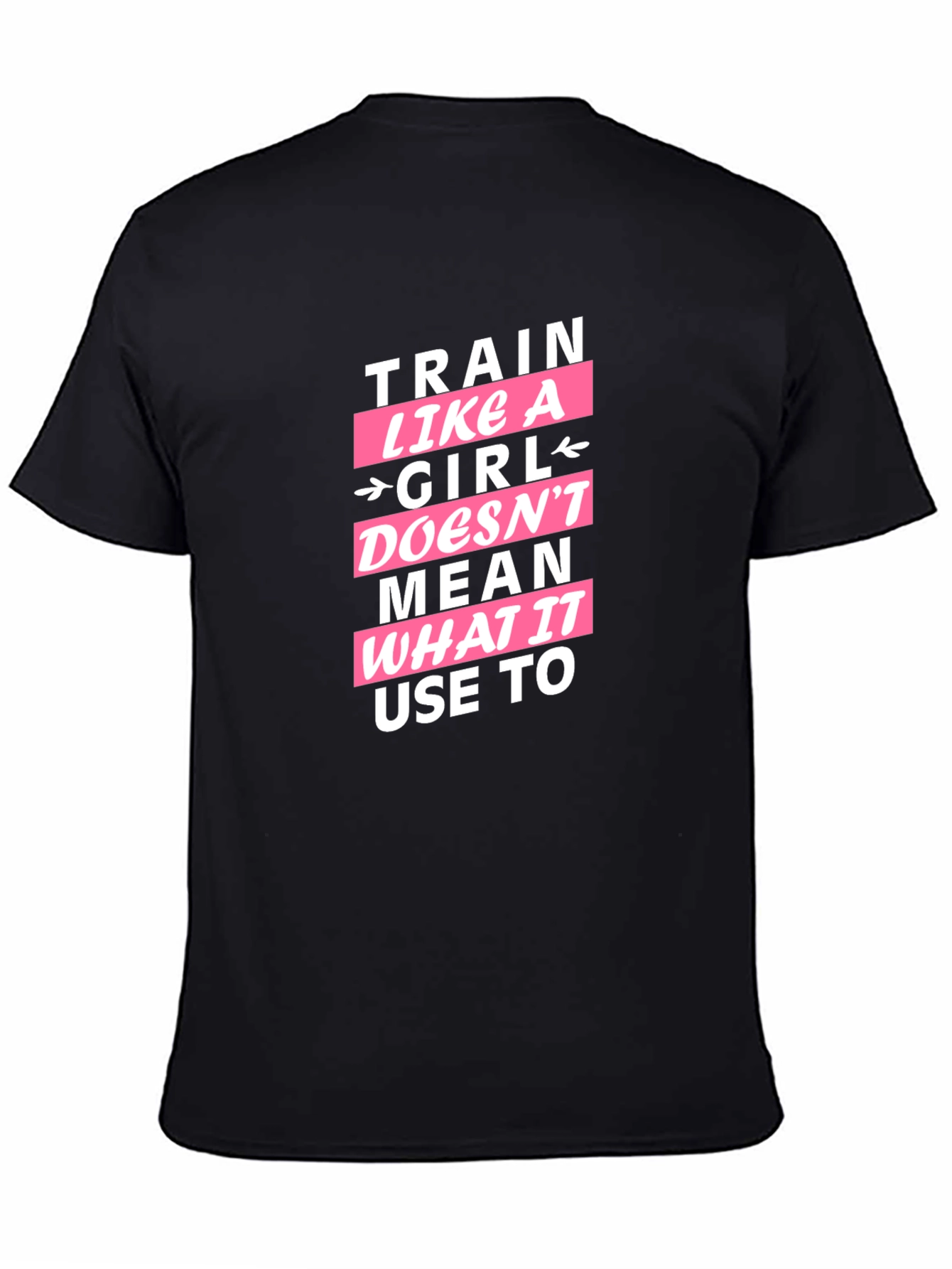 Black Train Like A Girl Graphic Tee view 4