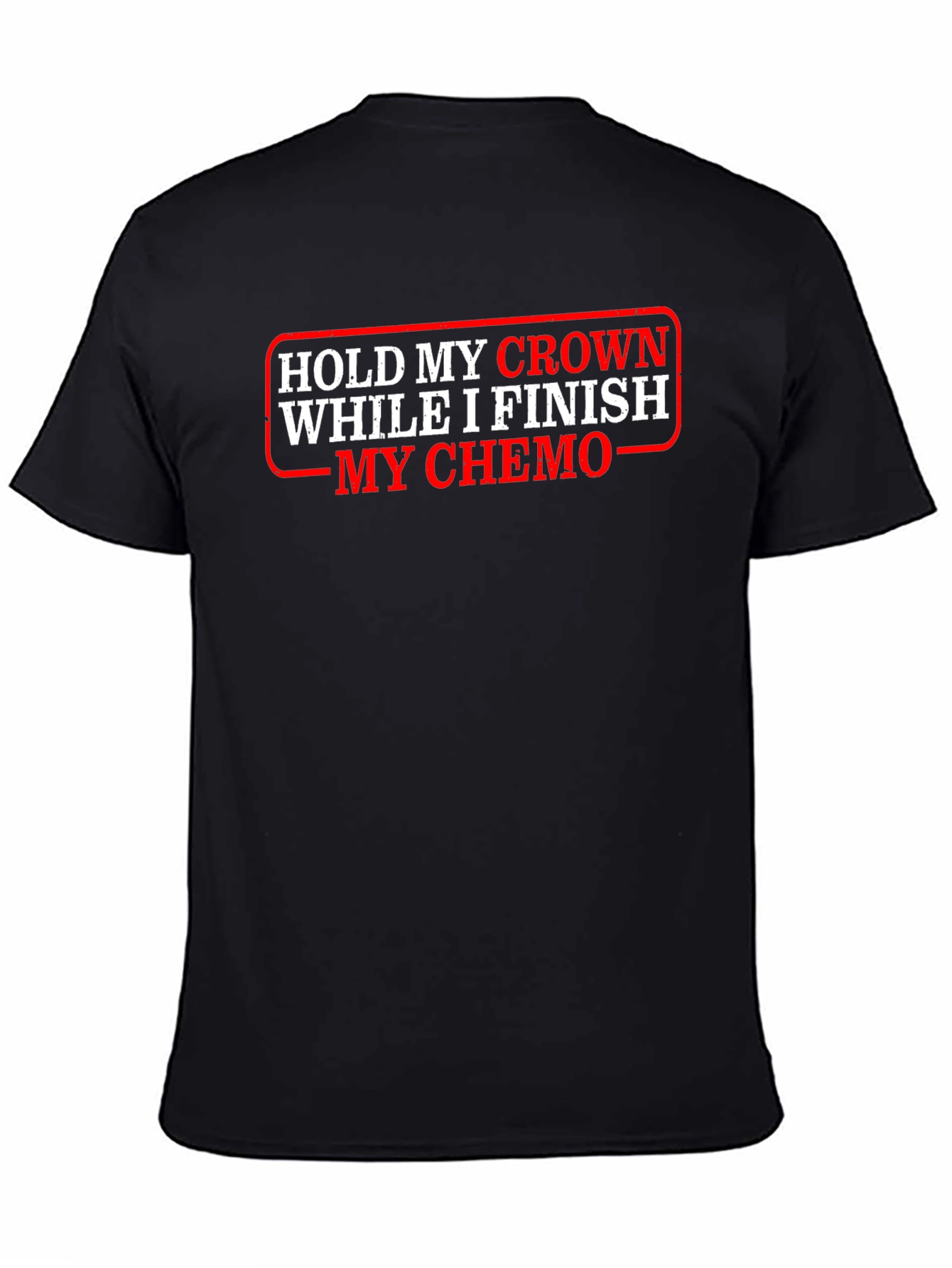 Black Hold My Crown Chemo Graphic Tee view 4